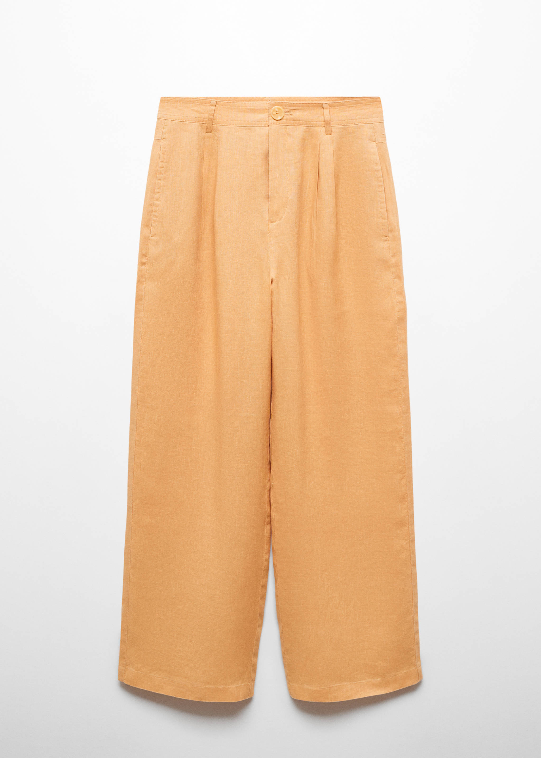 100% linen wide leg trousers - Article without model