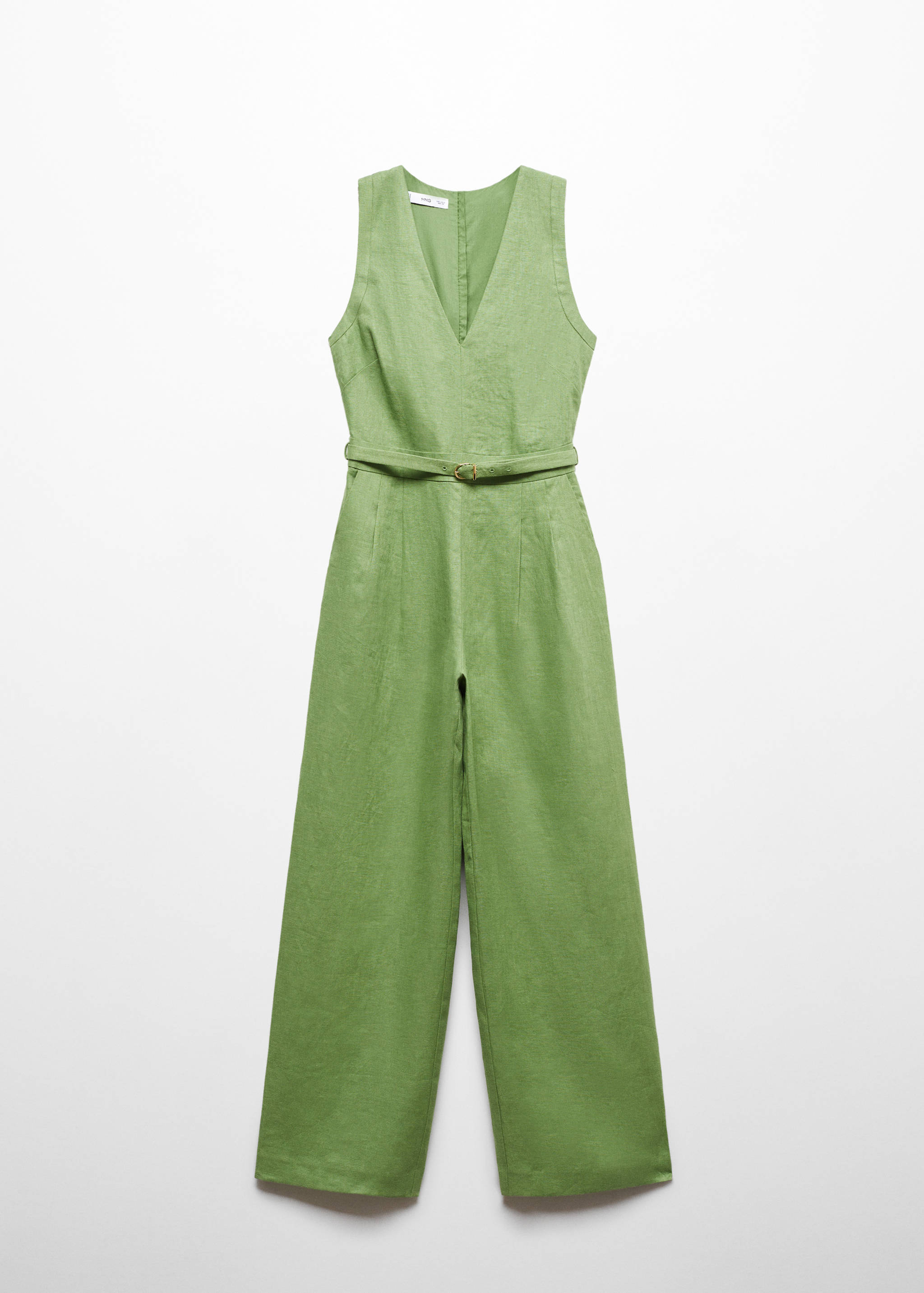 100% linen jumpsuit with belt - Article without model