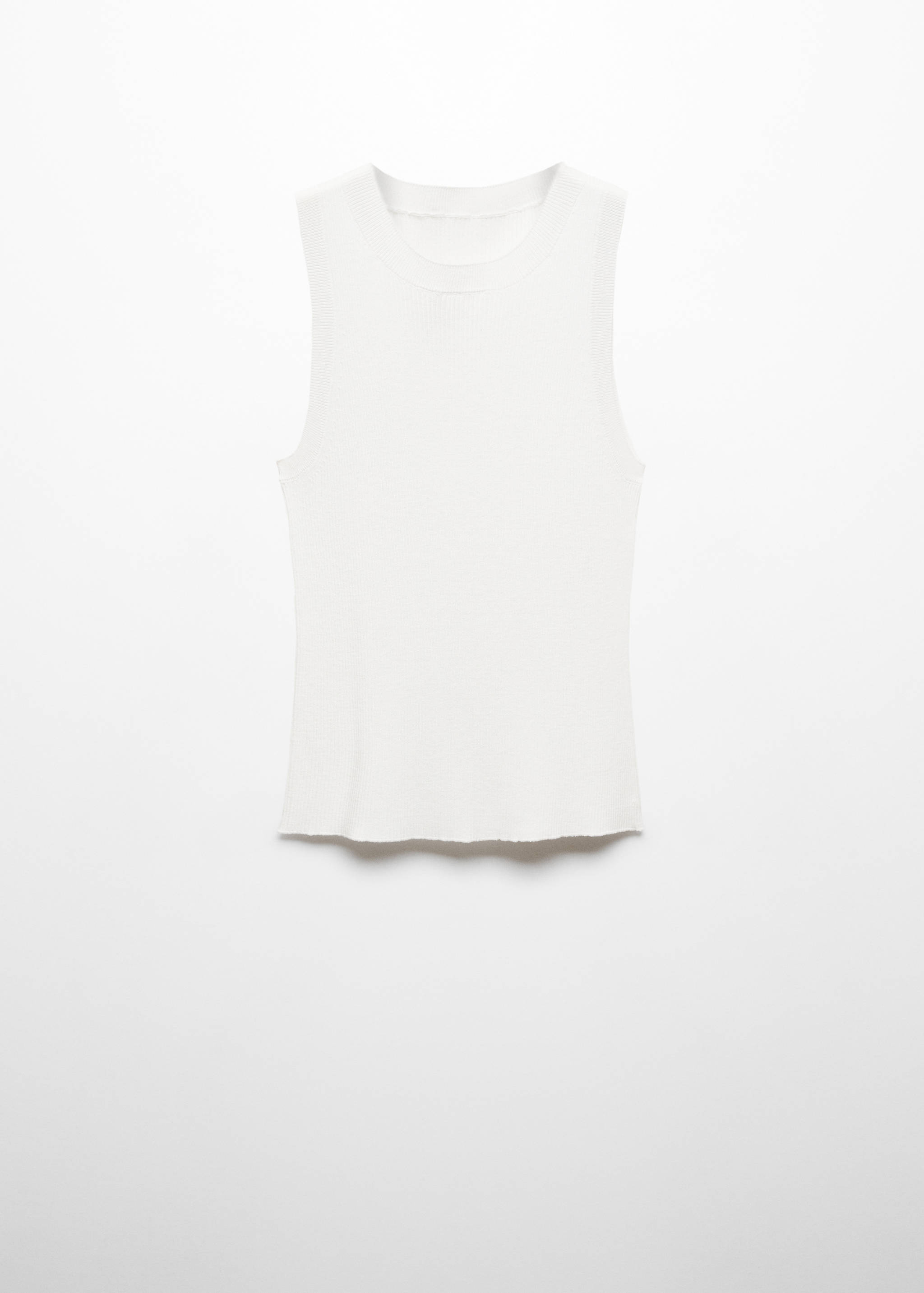 Топ из трикотажа в рубчик - Изделие без модели