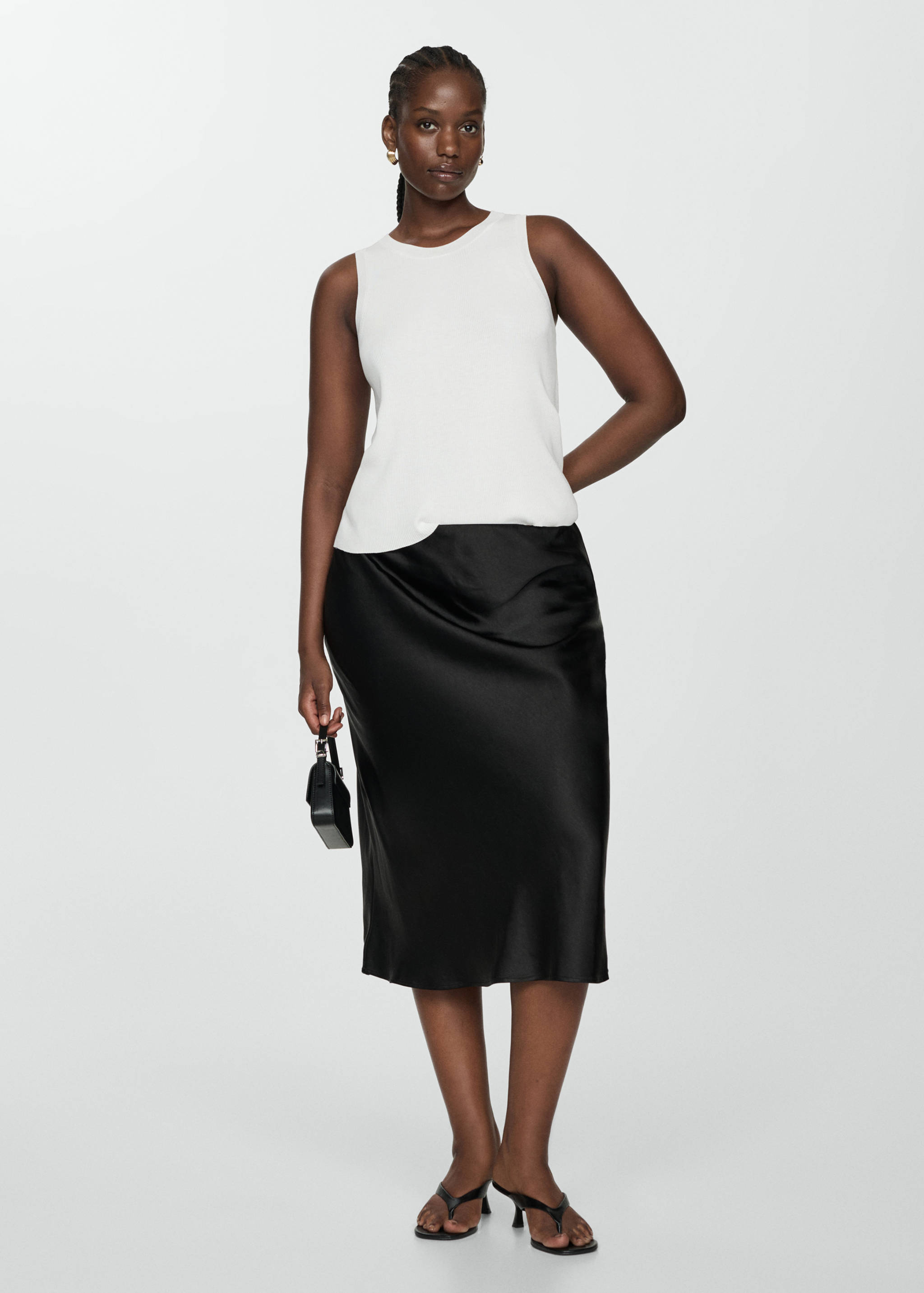 Топ из трикотажа в рубчик - Деталь изделия 3