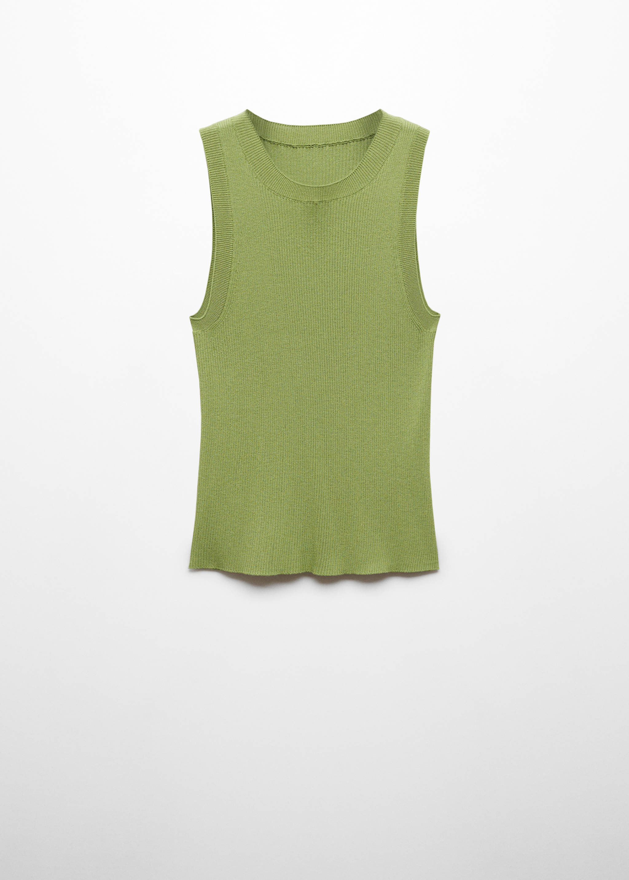 Топ из трикотажа в рубчик - Изделие без модели