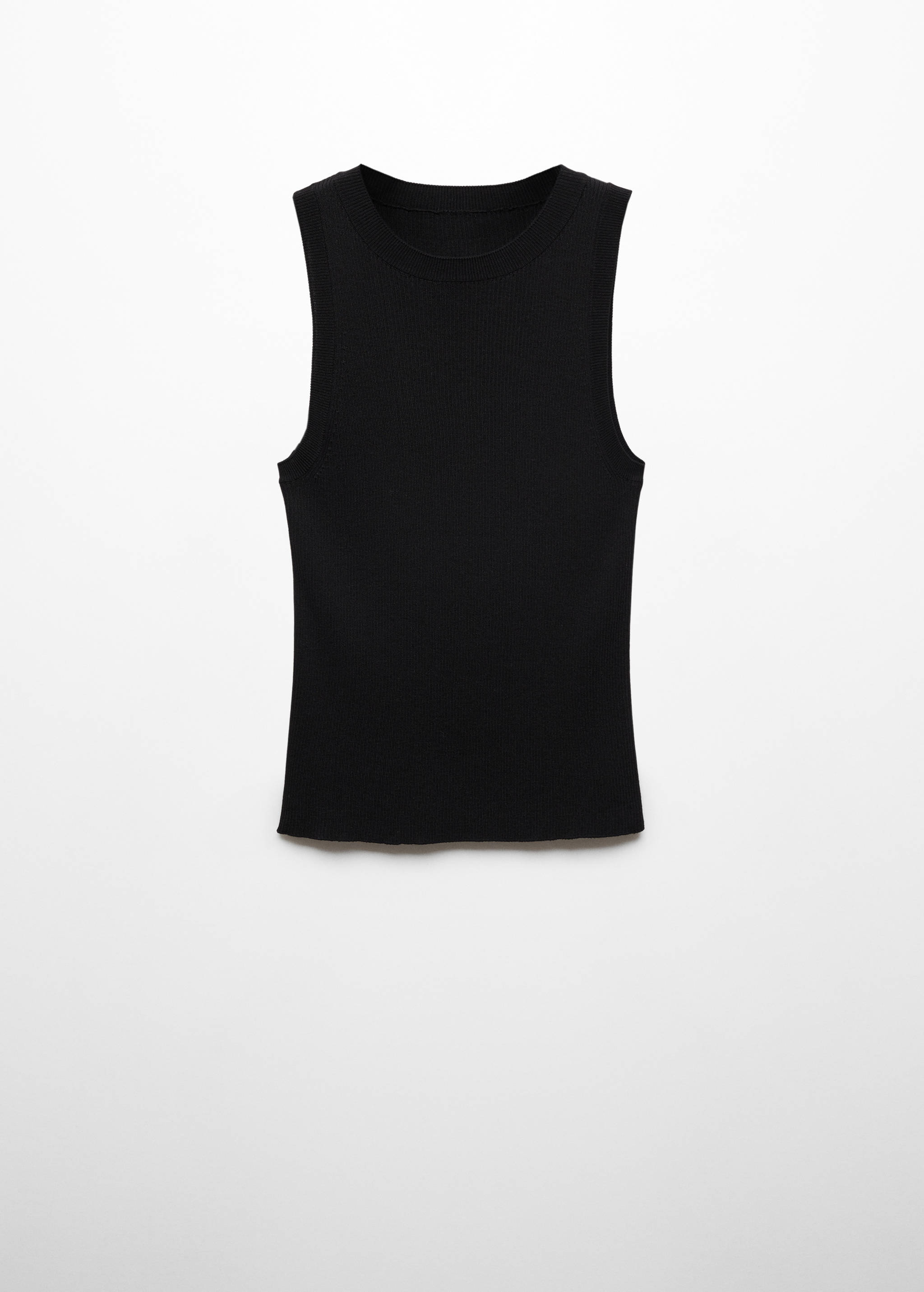 Топ из трикотажа в рубчик - Изделие без модели