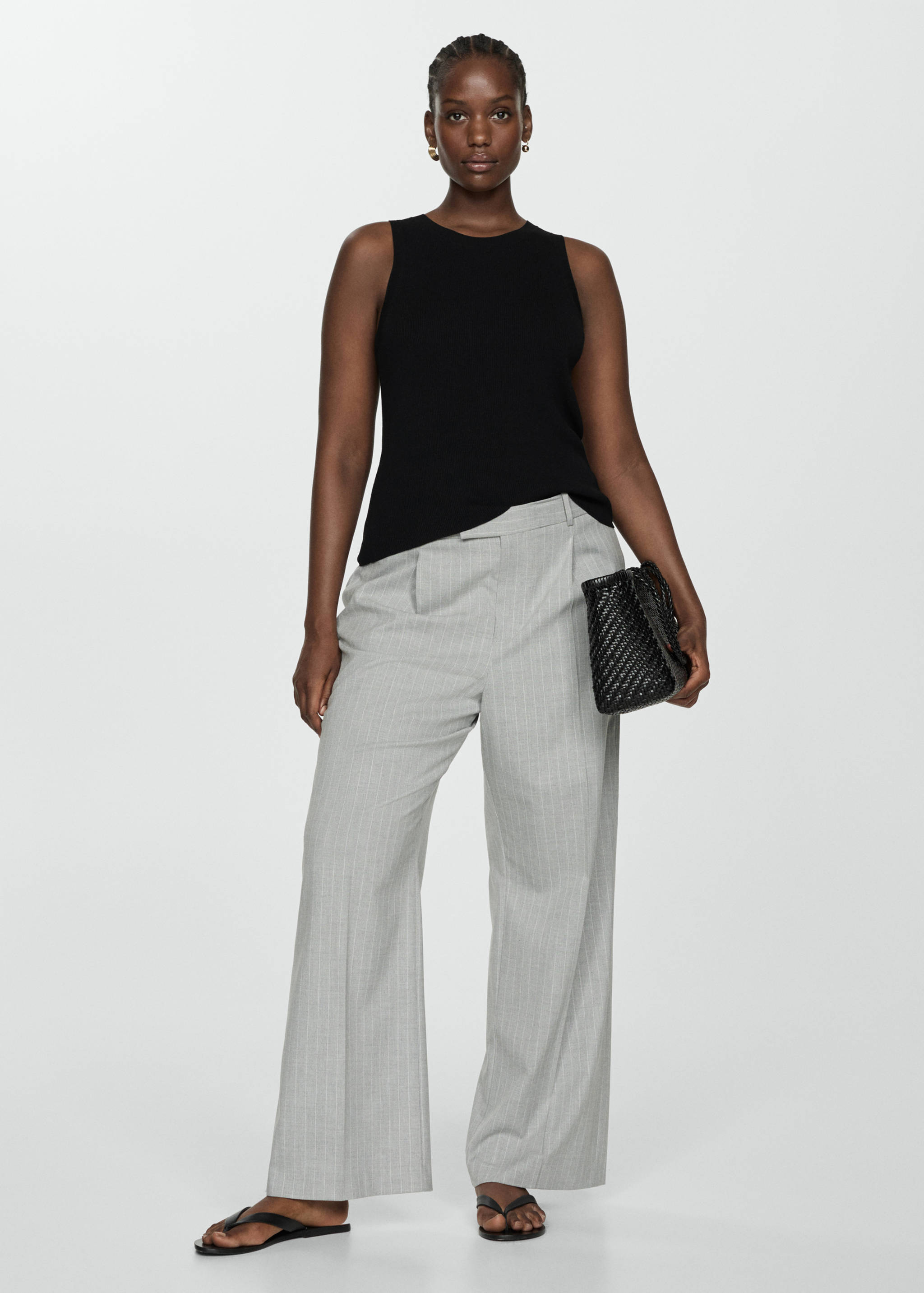 Топ из трикотажа в рубчик - Деталь изделия 3