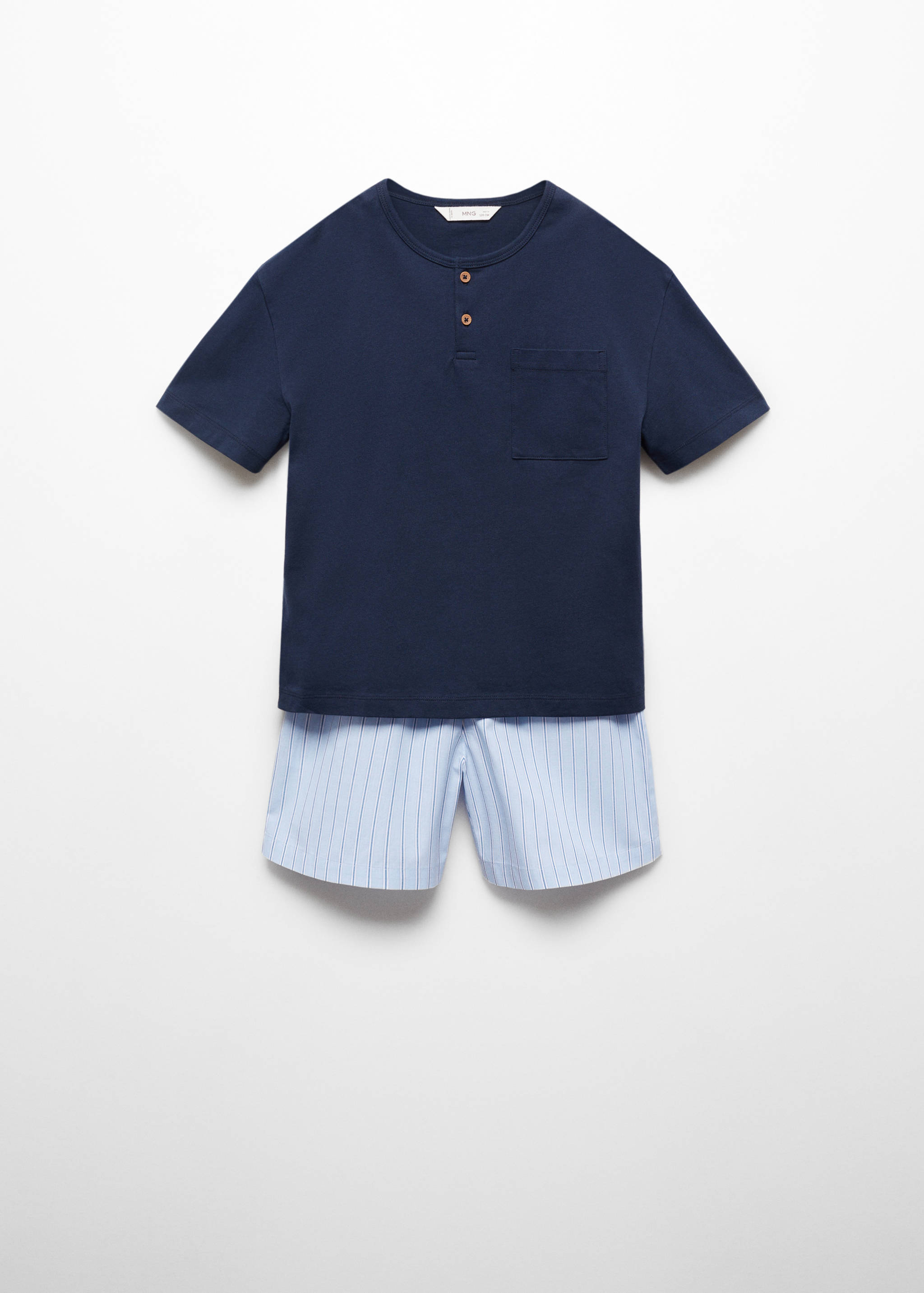 Striped cotton short pyjamas - Article without model