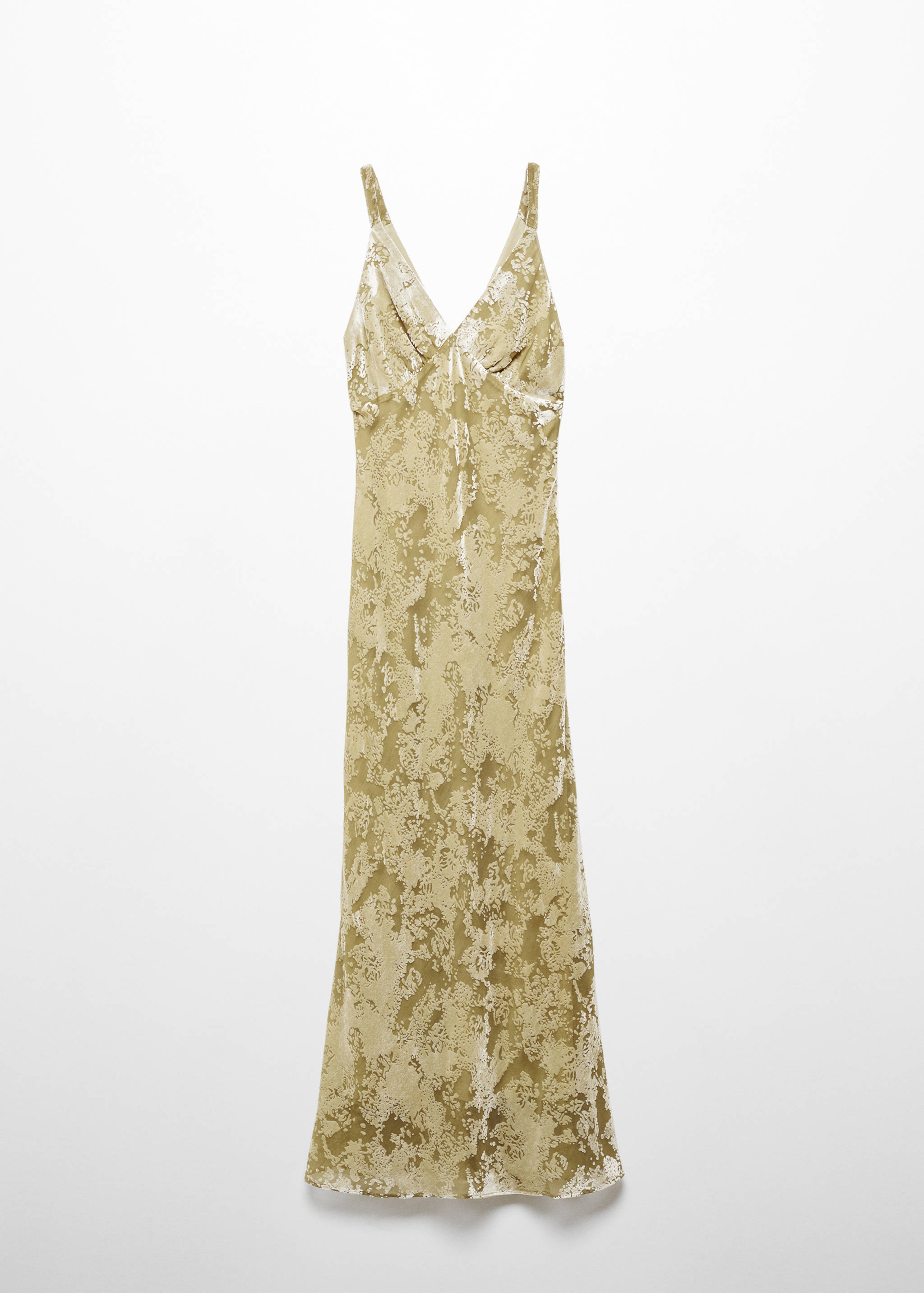 Long dress with velvet details - Article without model