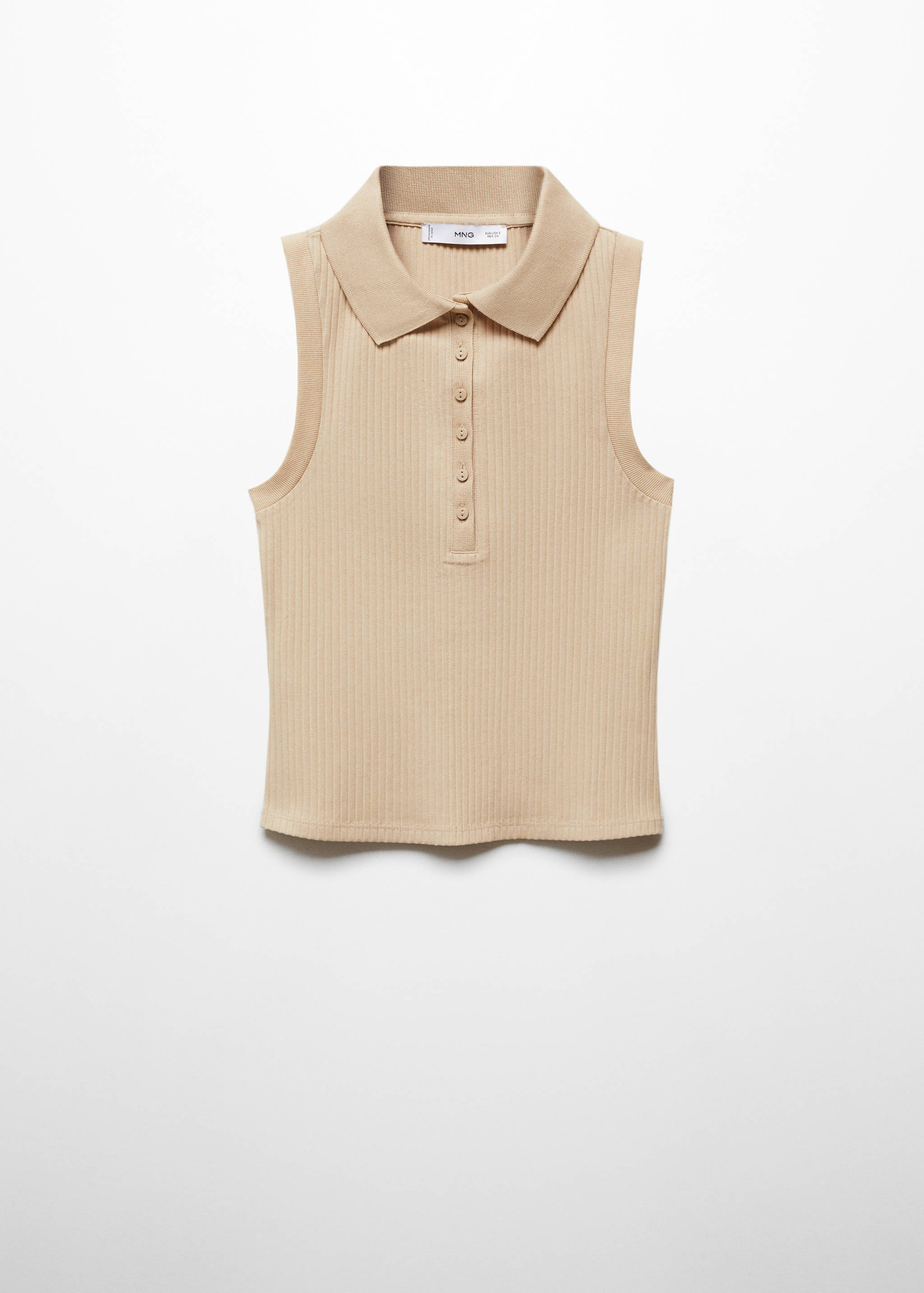 Top punto cuello polo - Artículo sin modelo