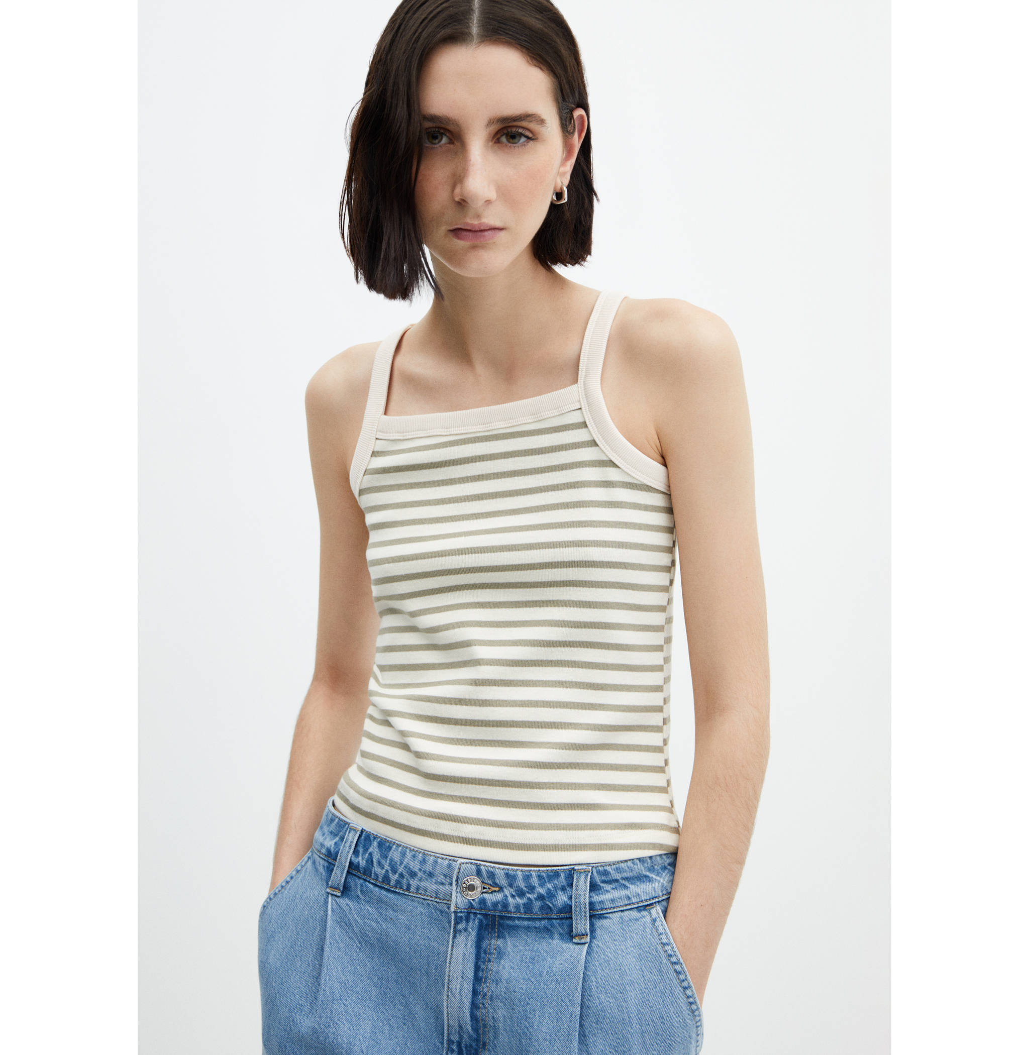 Striped knit top - Medium plane