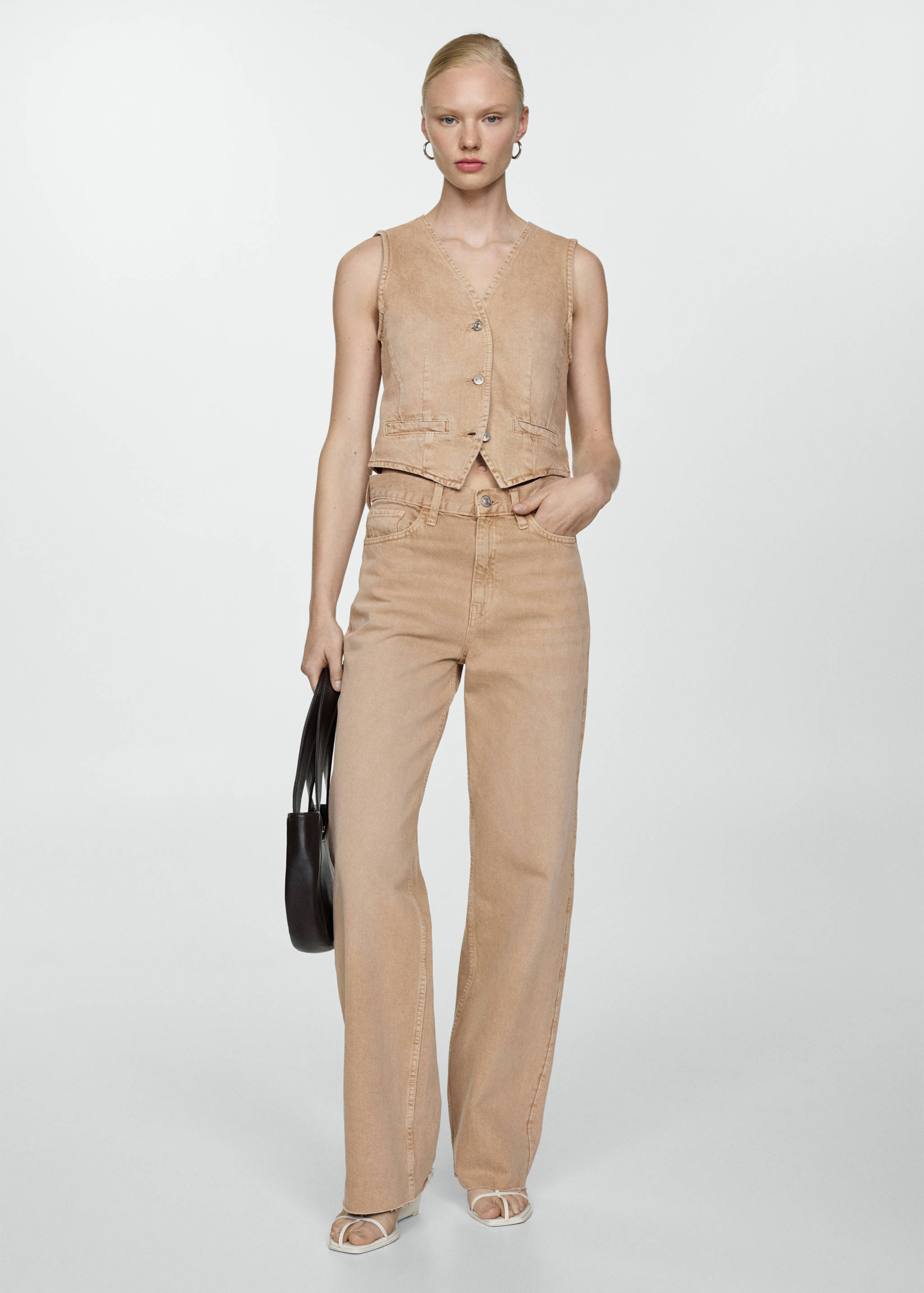 High-waisted wideleg jeans - General plane