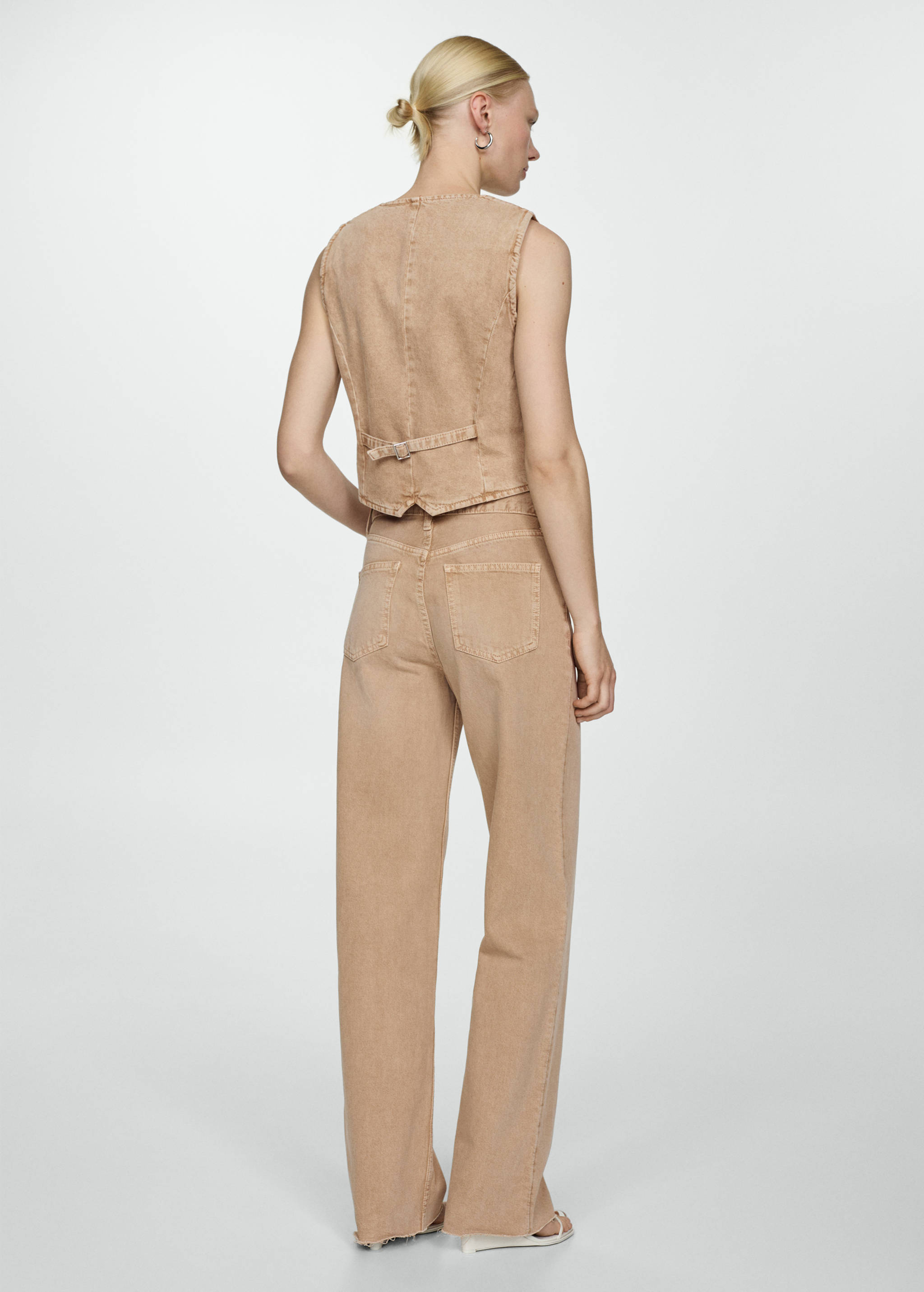 High-waisted wideleg jeans - Reverse of the article
