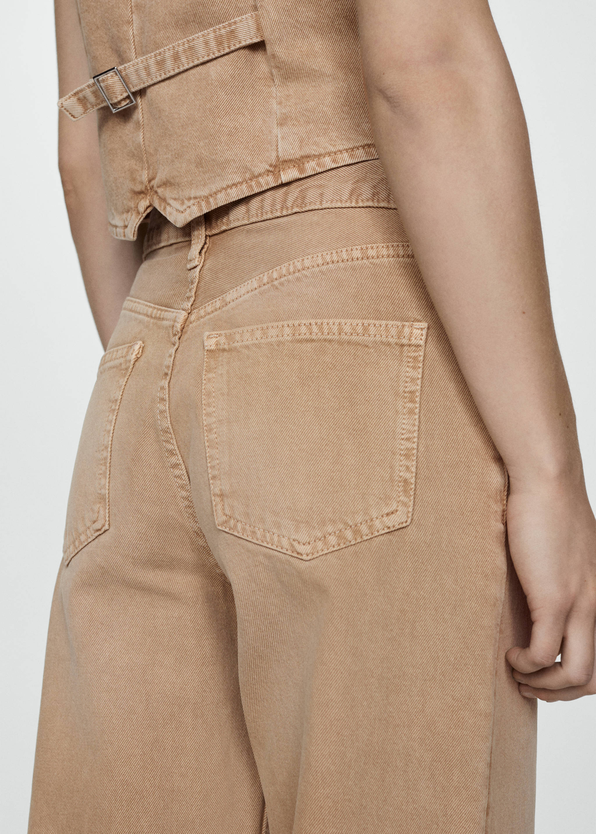 High-waisted wideleg jeans - Details of the article 6