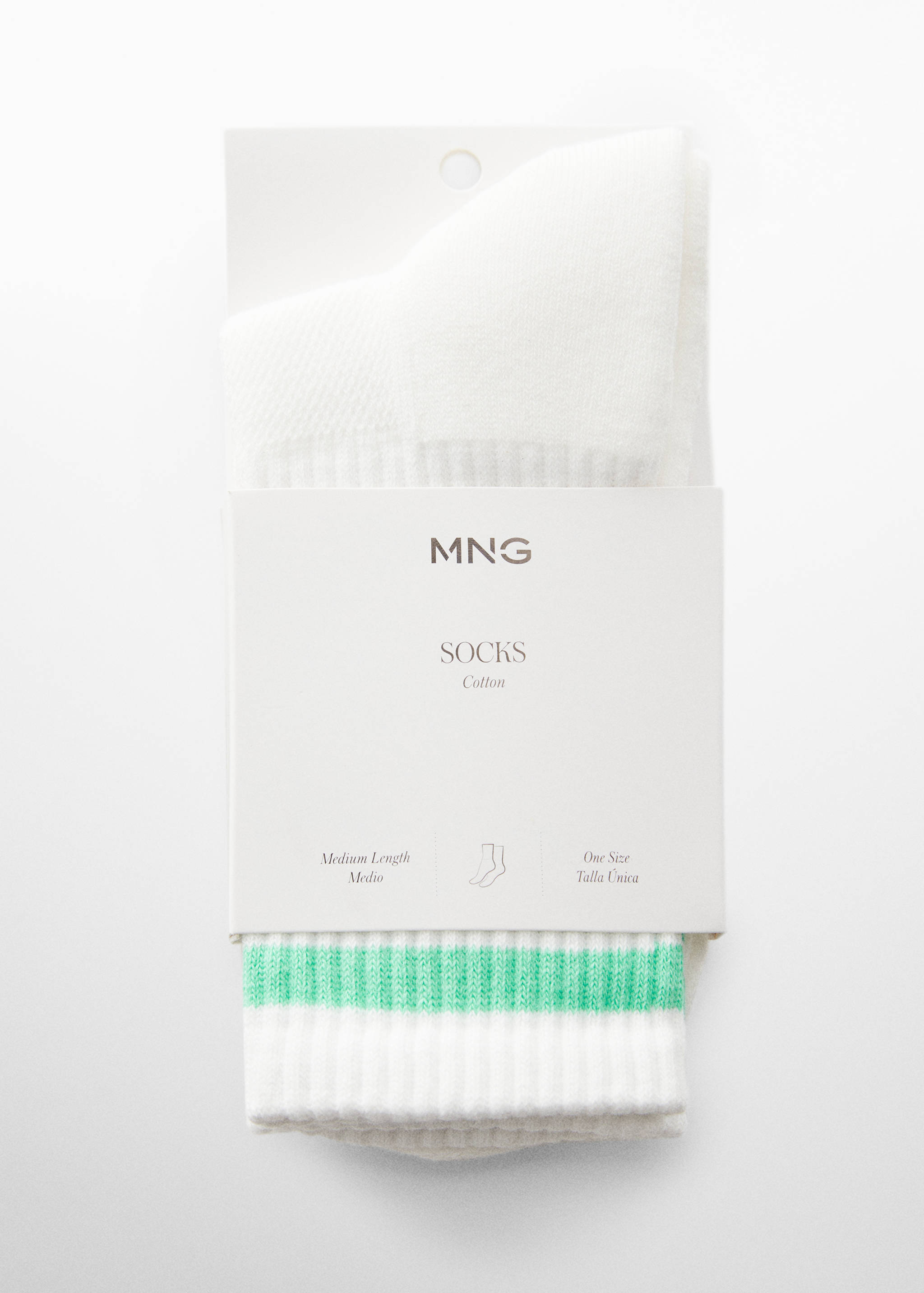 Meias de algodão com pormenor bordado - Pormenor do artigo 1