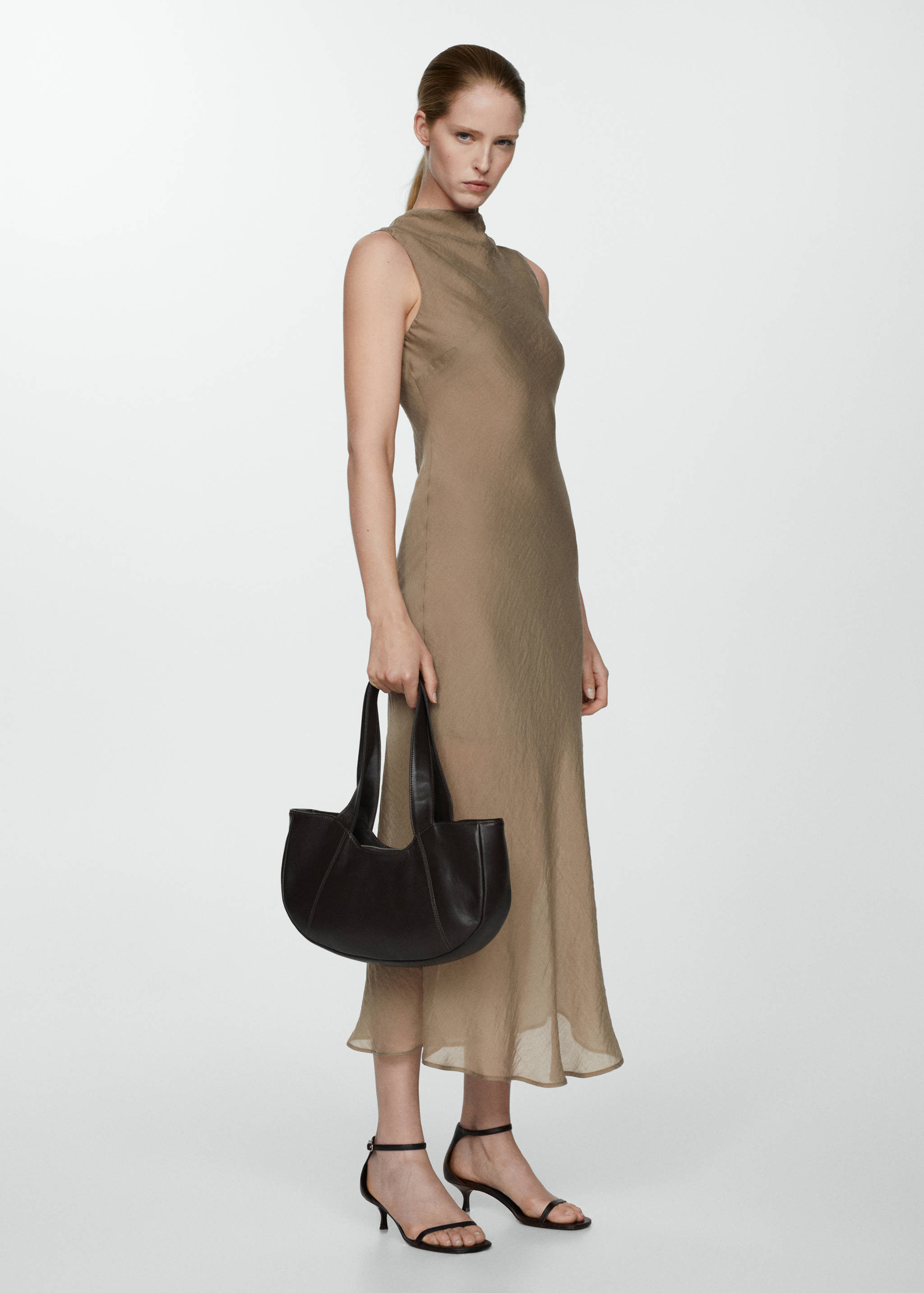 Midikleid aus Lyocell - Allgemeine Ansicht