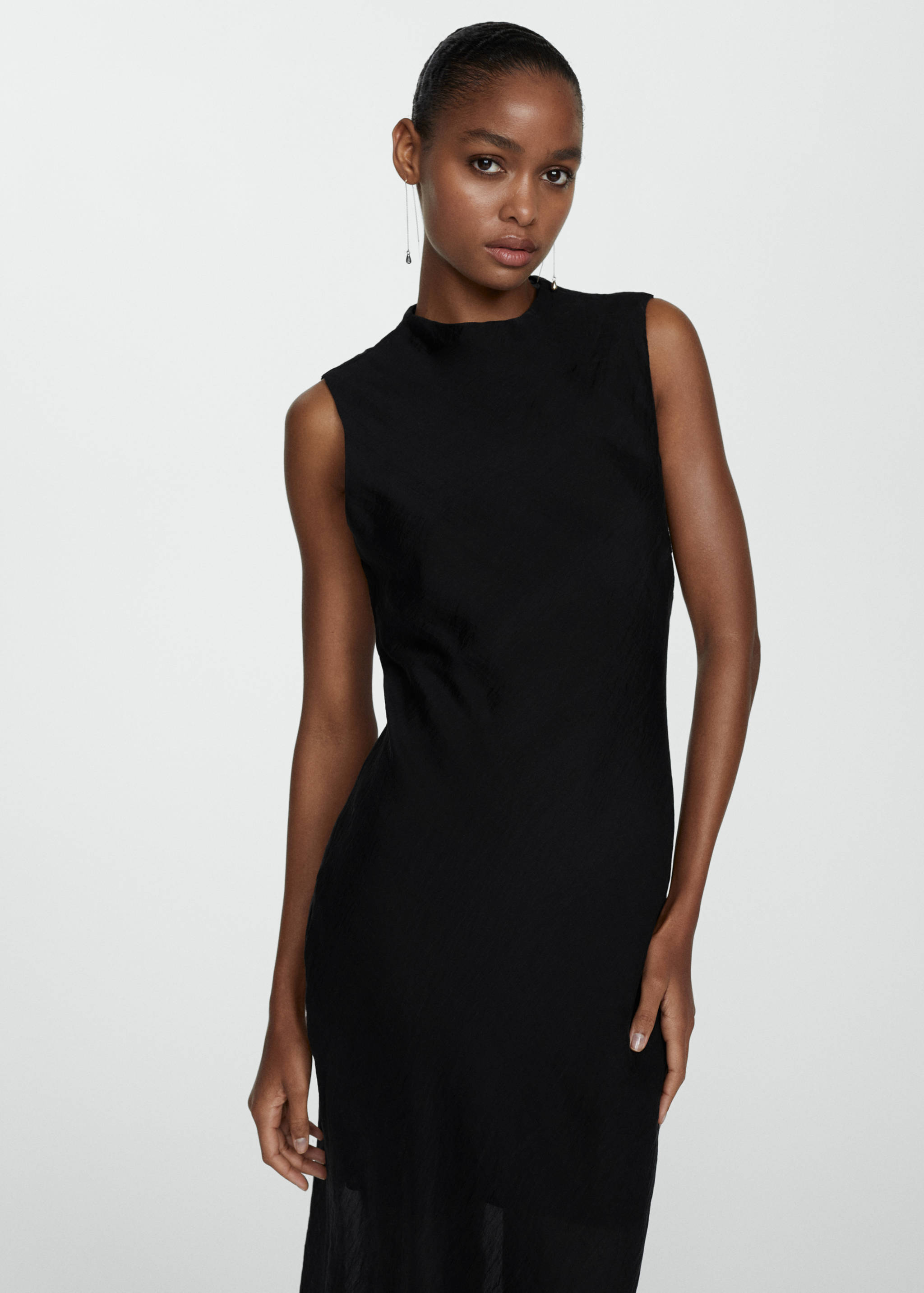 Midikleid aus Lyocell - Mittlere Ansicht