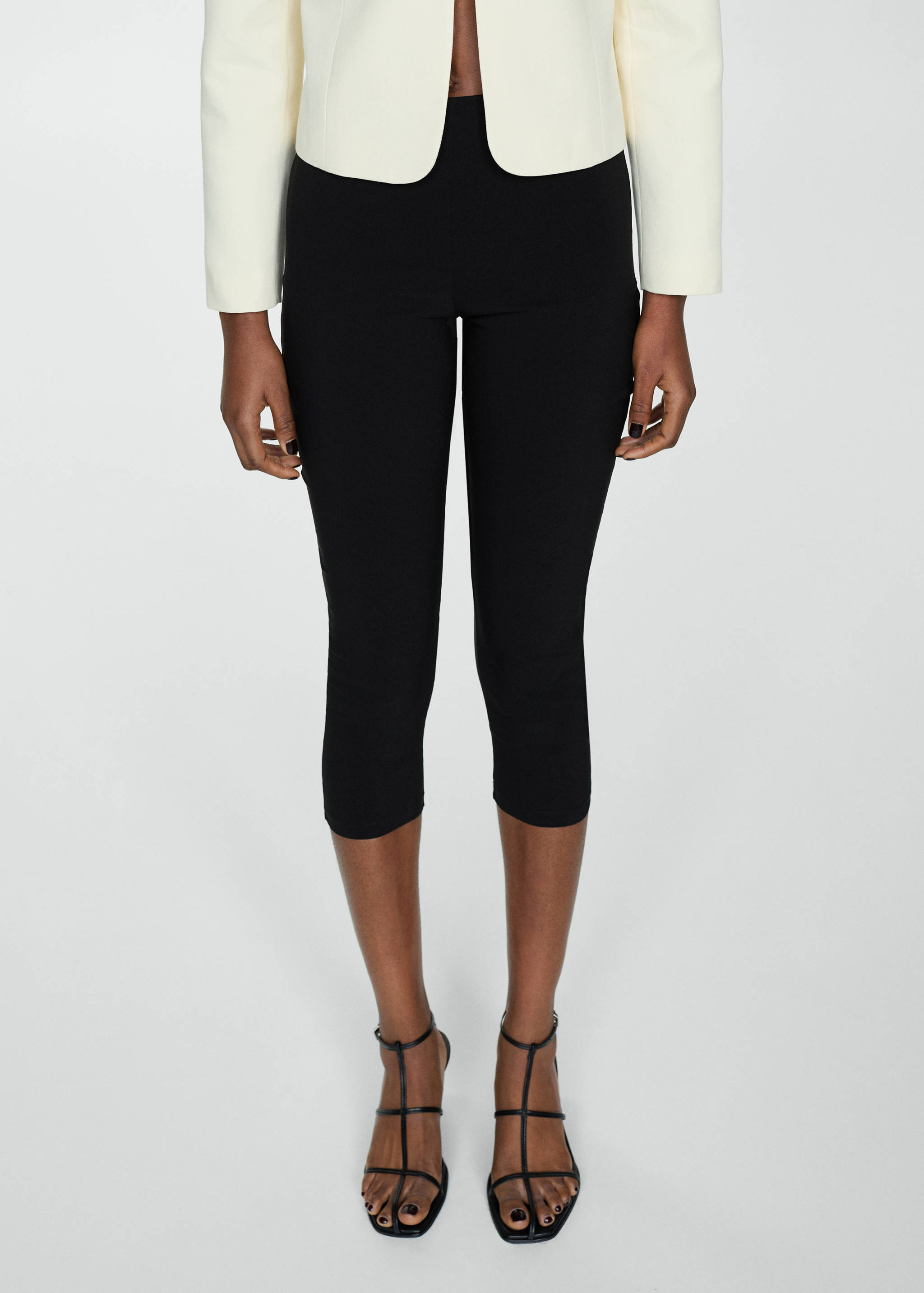 Capri leggings with zip - Medium plane