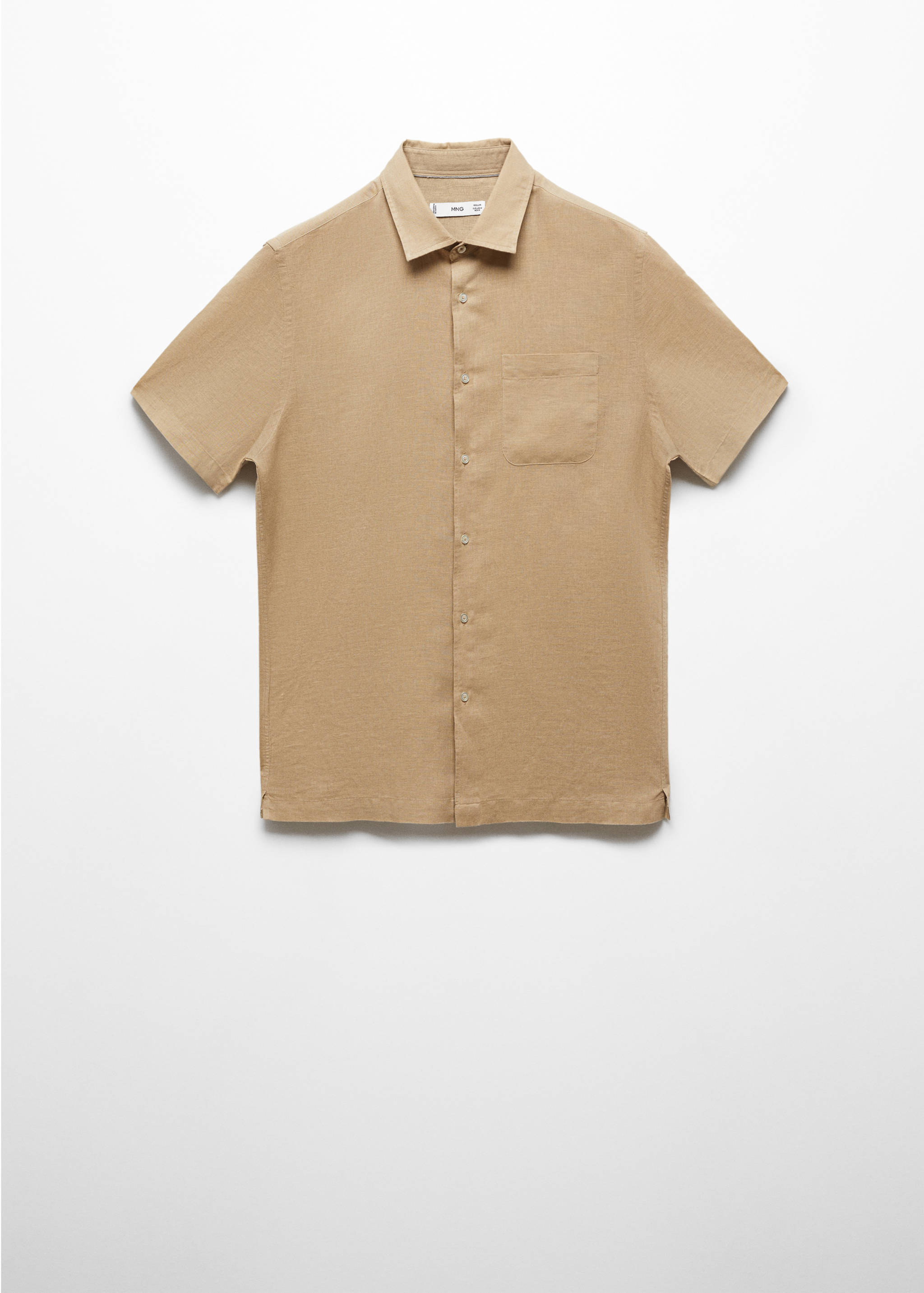 Chemise regular-fit lin poche - Article sans modèle