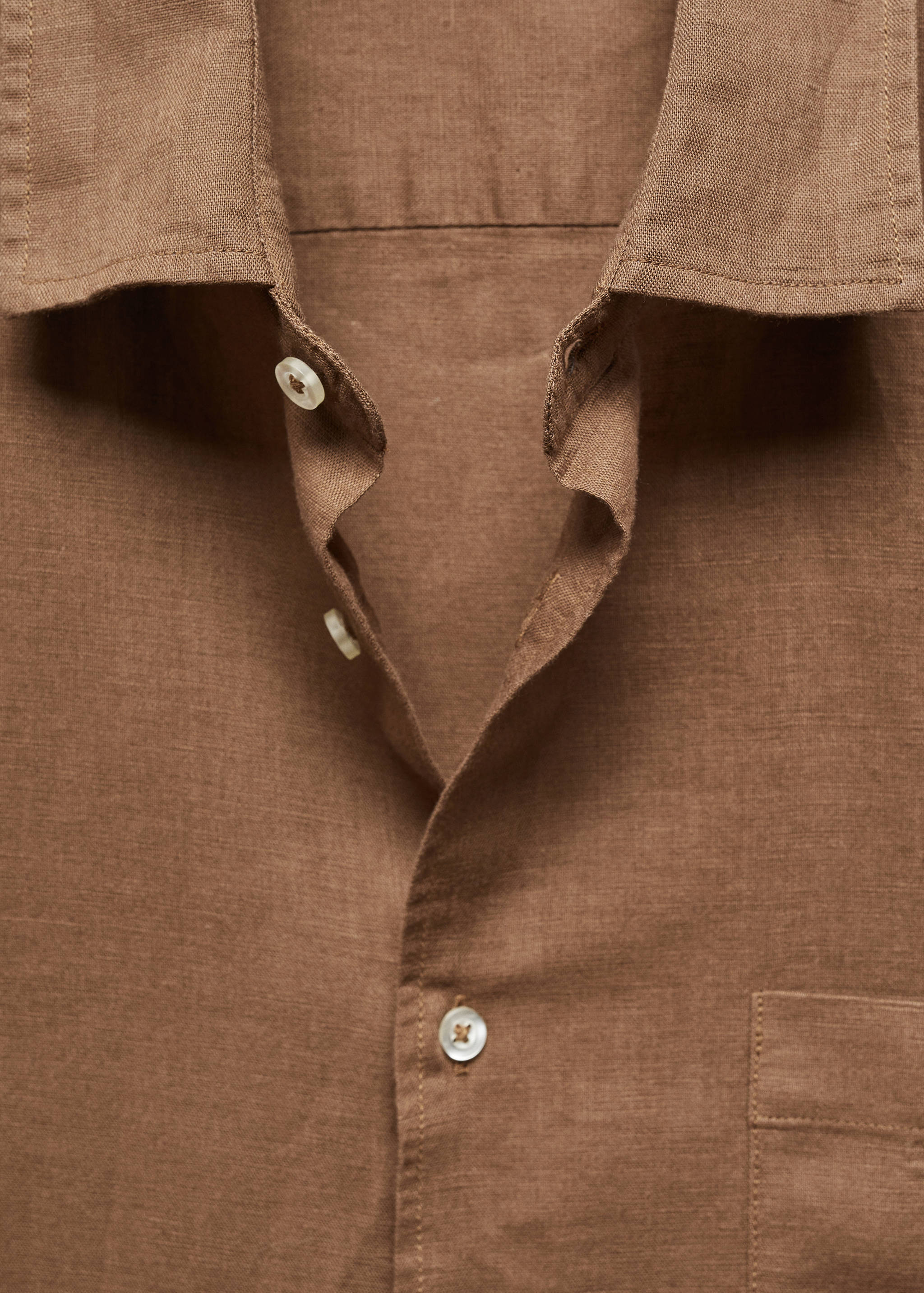 Chemise regular-fit lin poche - Détail de l'article 8
