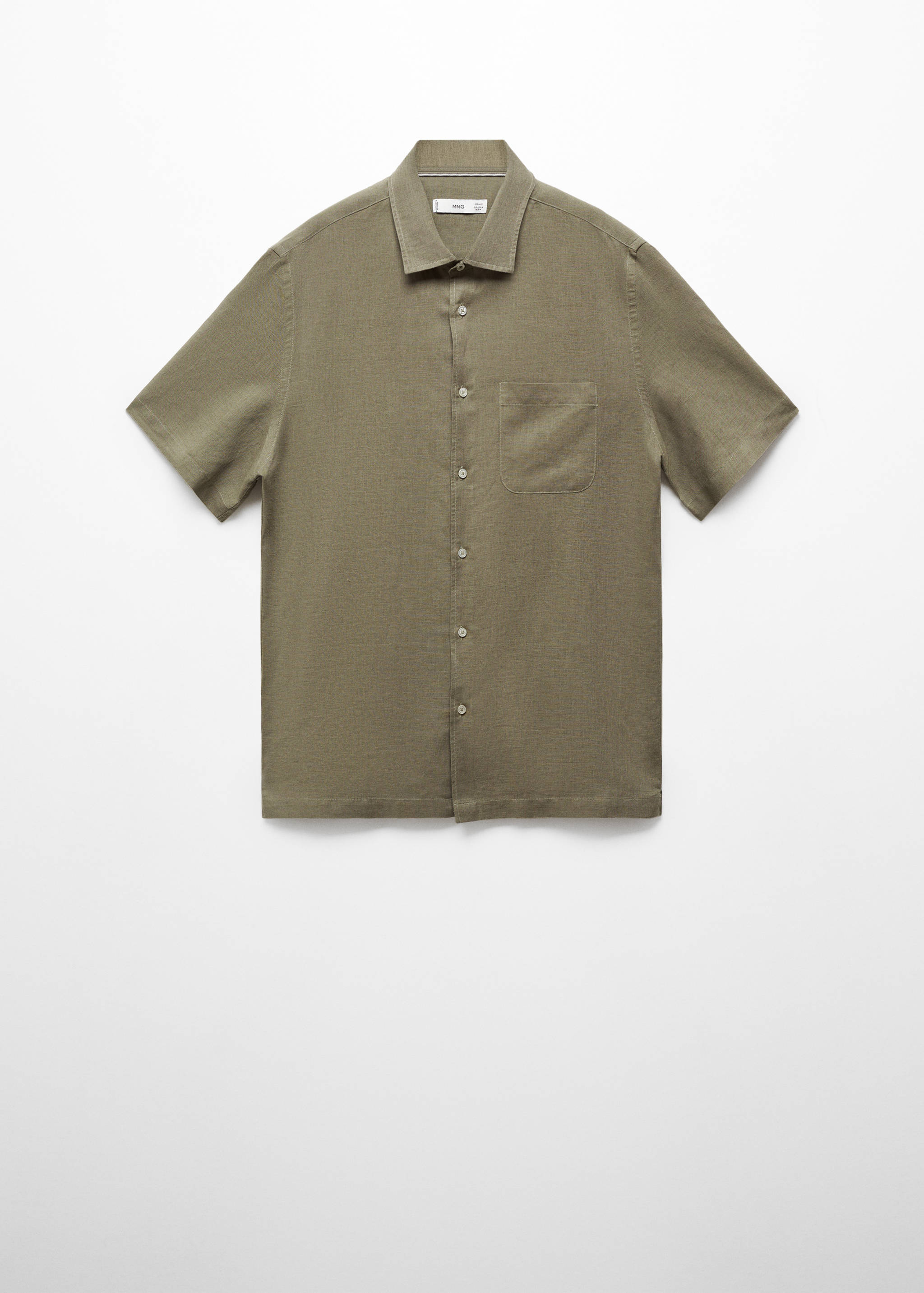 Chemise regular-fit lin poche - Article sans modèle