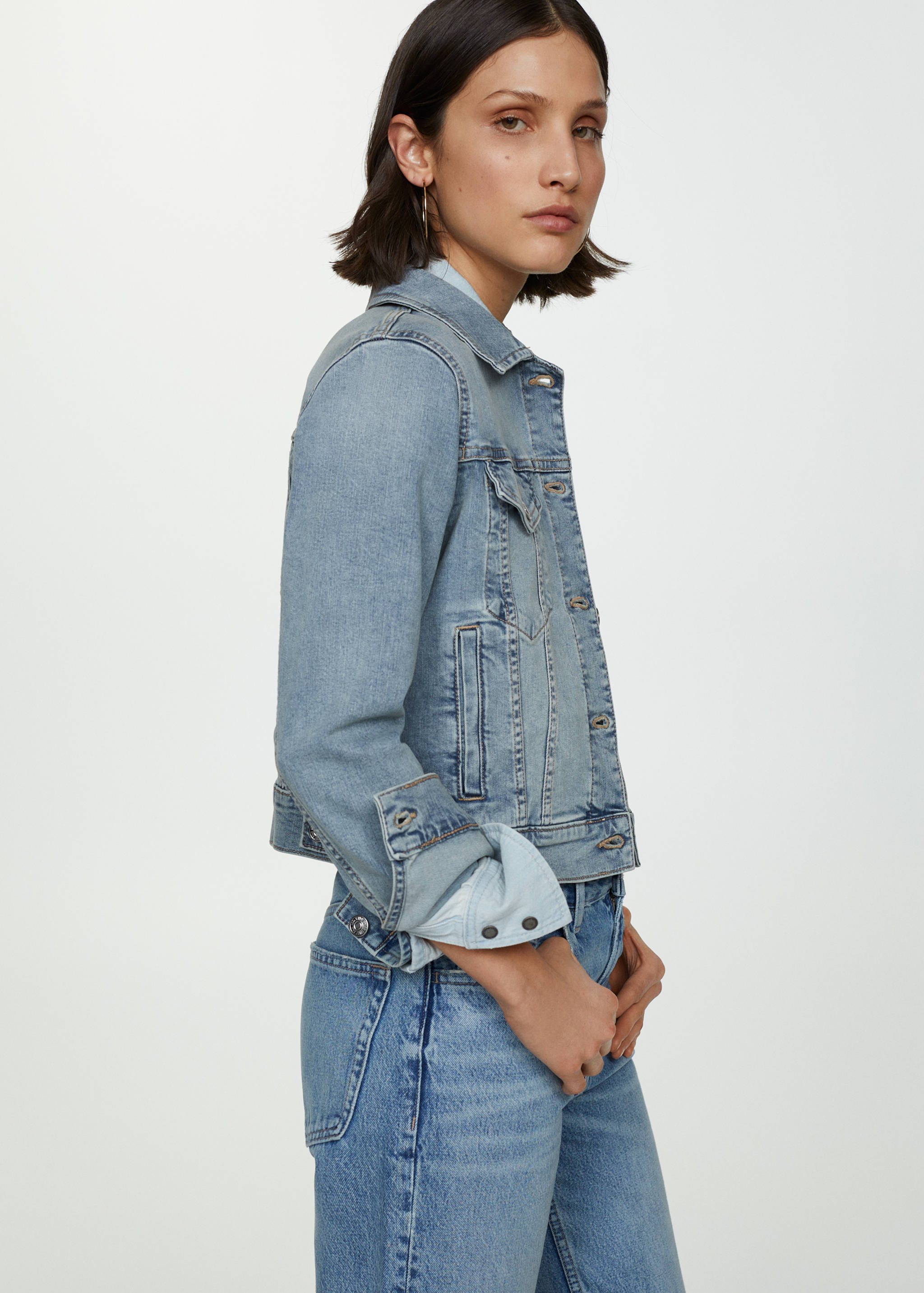 Pocketed denim jacket - Medium plane