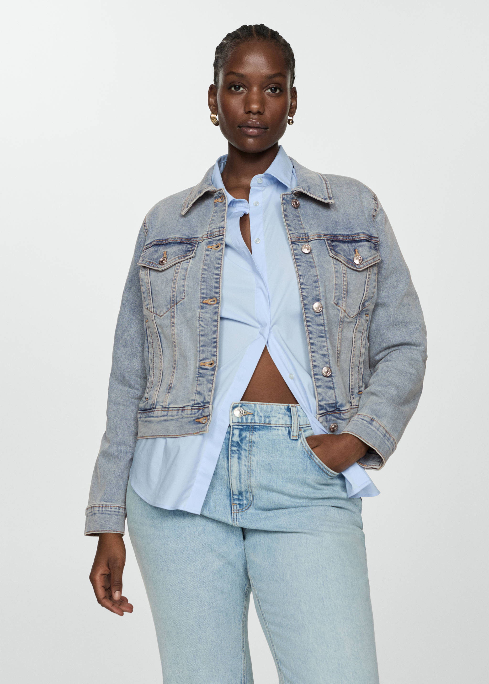 Pocketed denim jacket - Details of the article 5