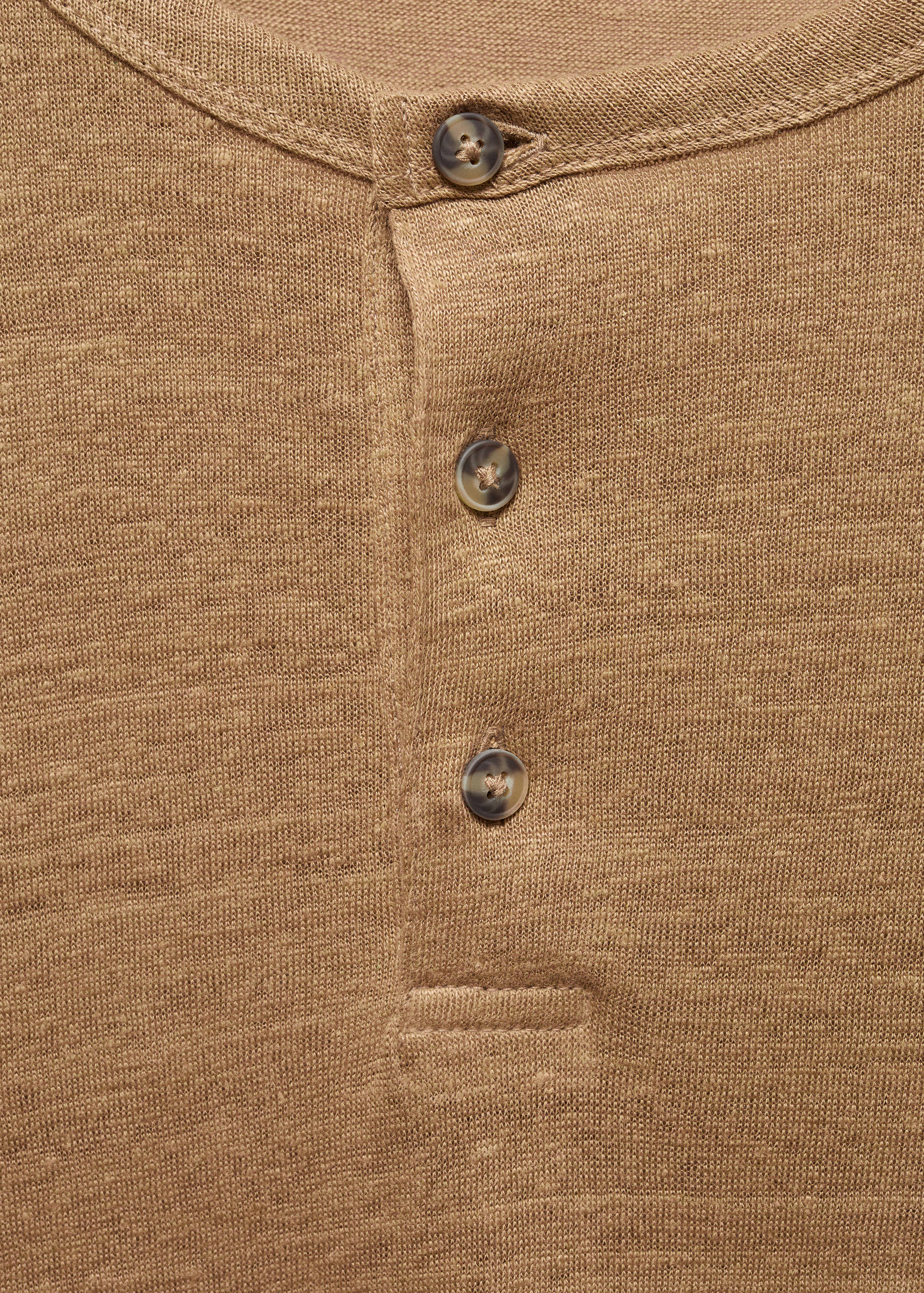 Camiseta slim fit 100% lino - Detalle del artículo 8