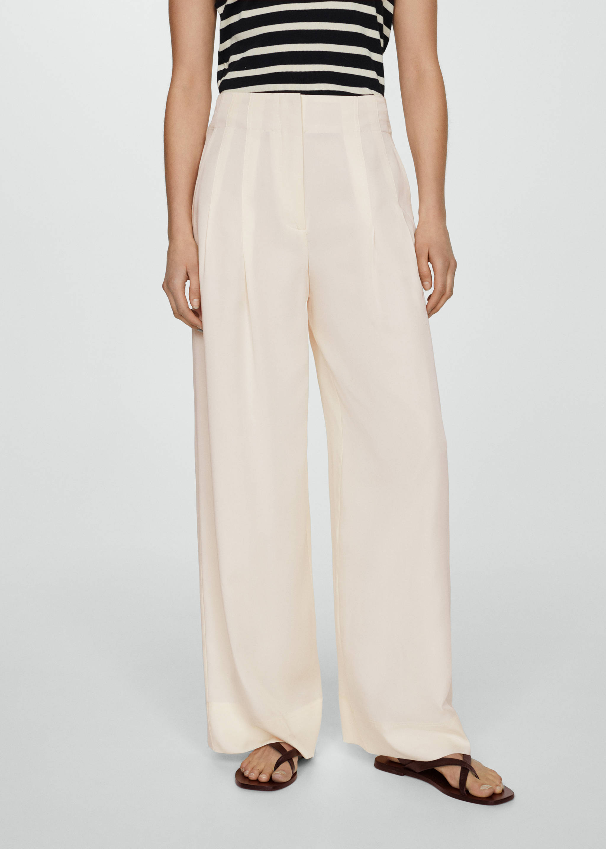 Darts lyocell pants - Medium plane
