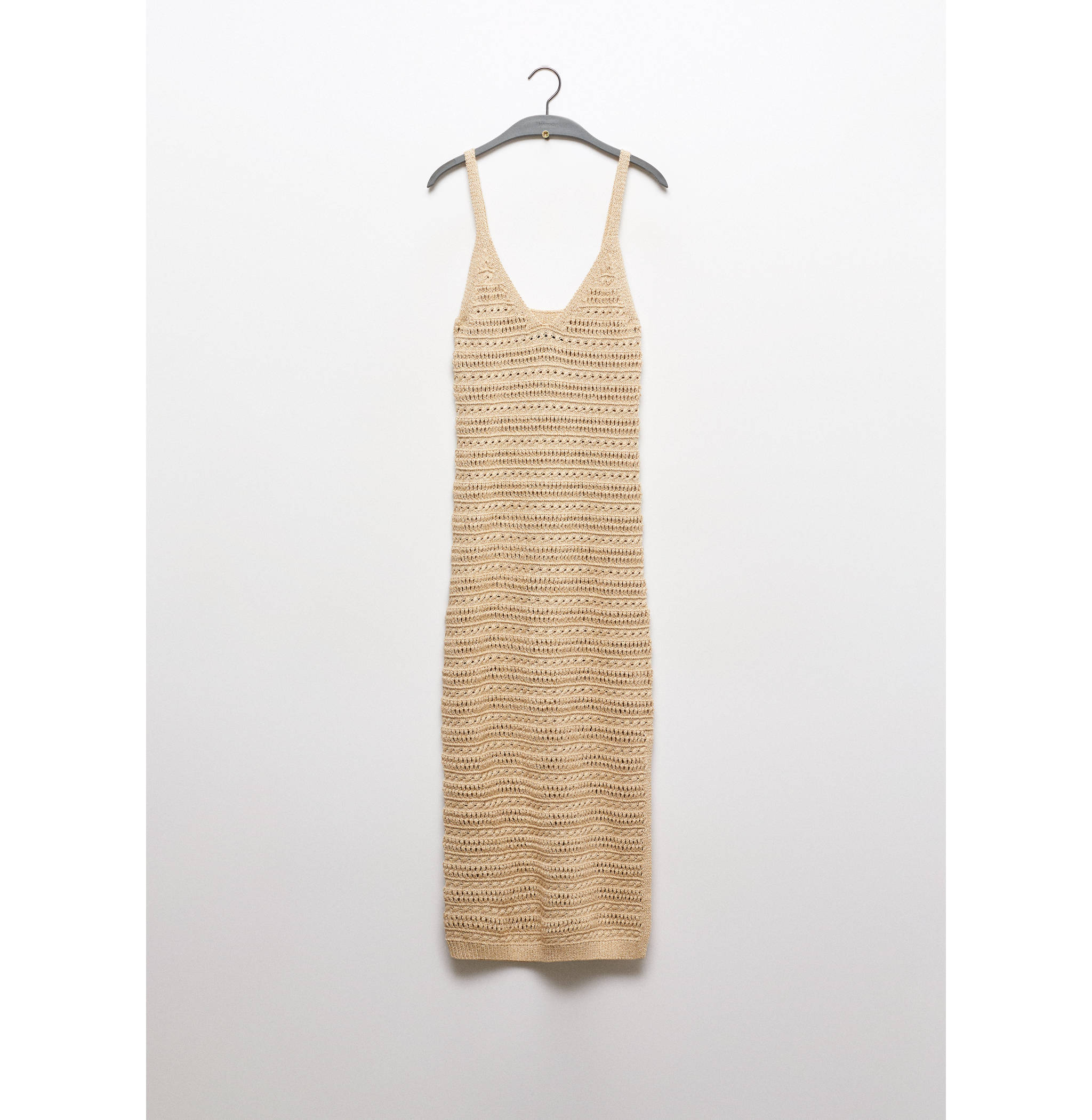 Knitted dress with lace pattern - Article without model