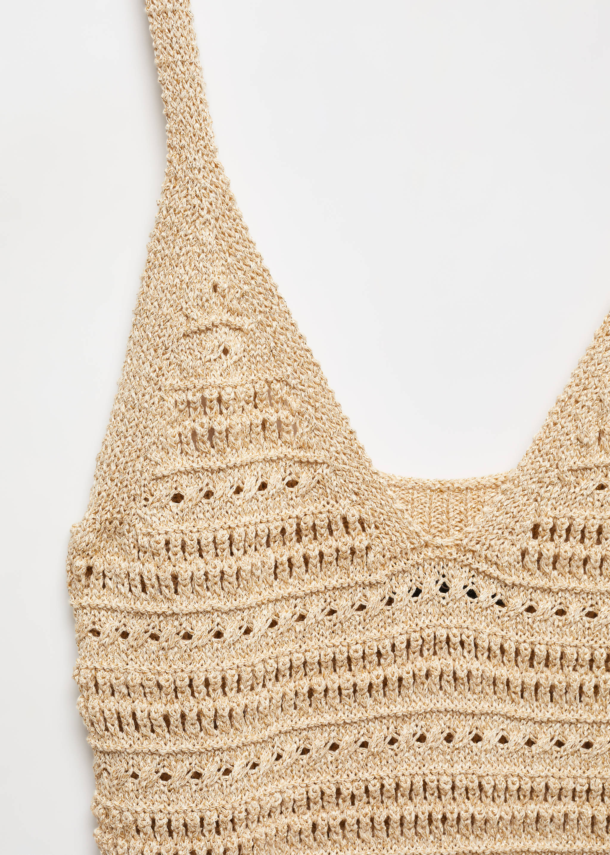 Knitted dress with lace pattern - Details of the article 8