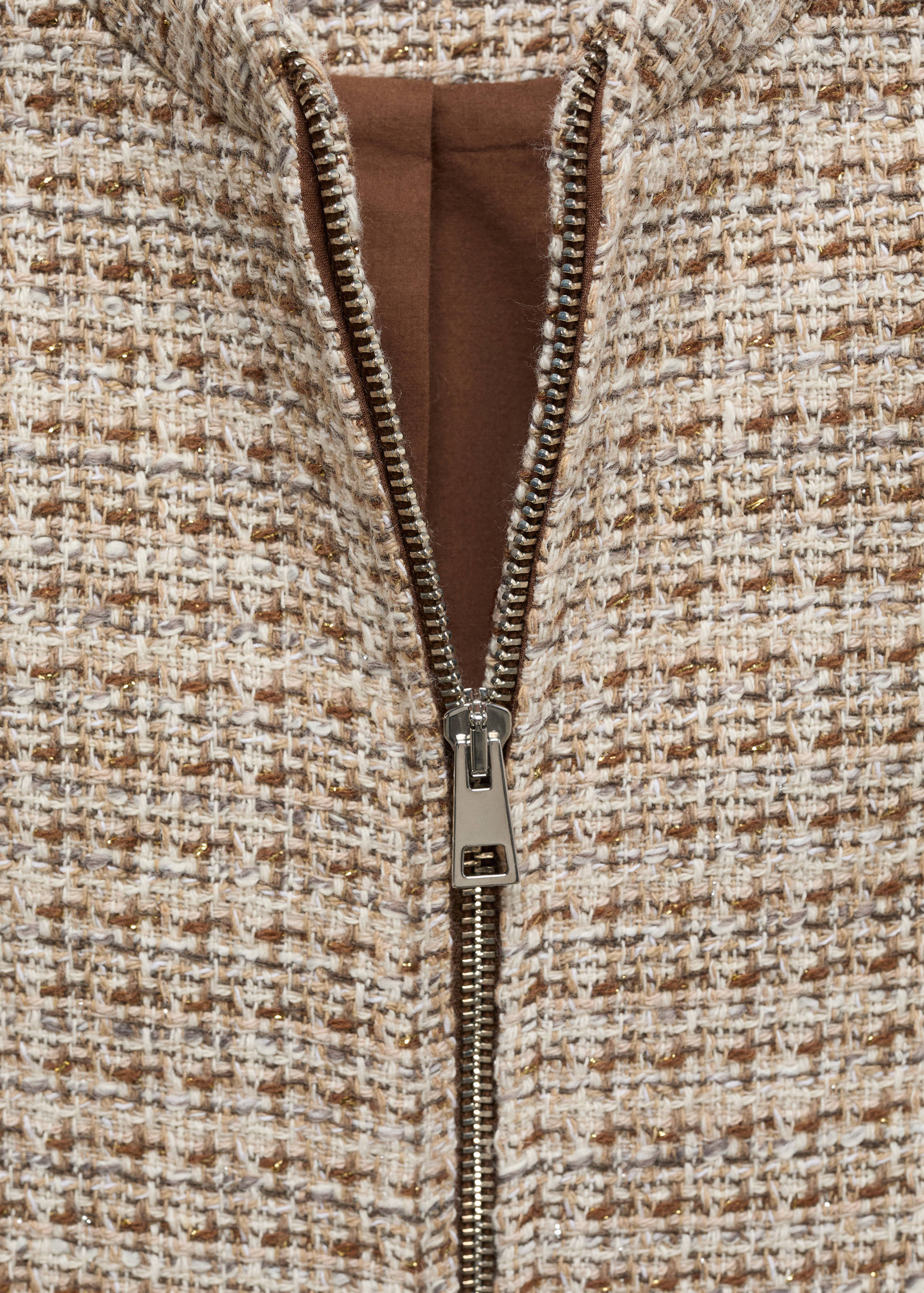 Tweed jacket with zip - Details of the article 8