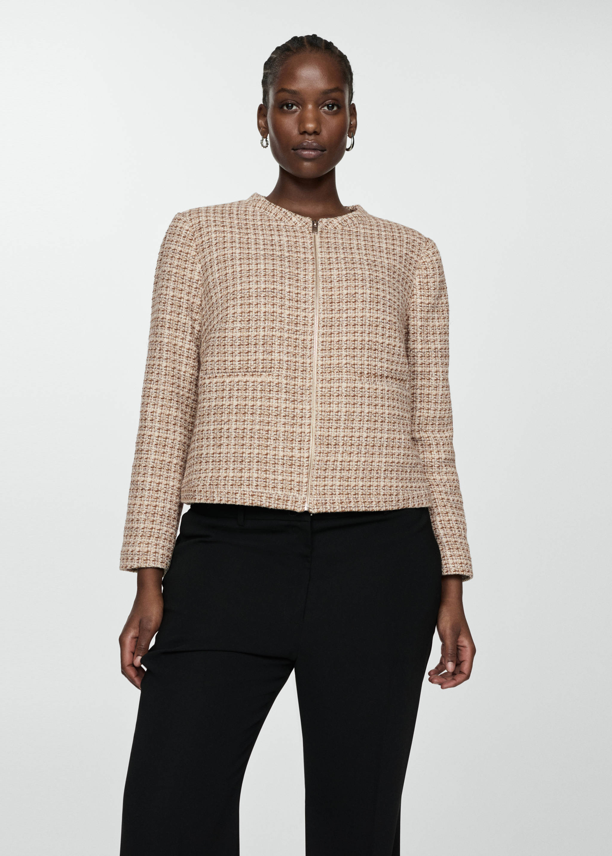 Tweed jacket with zip - Details of the article 5