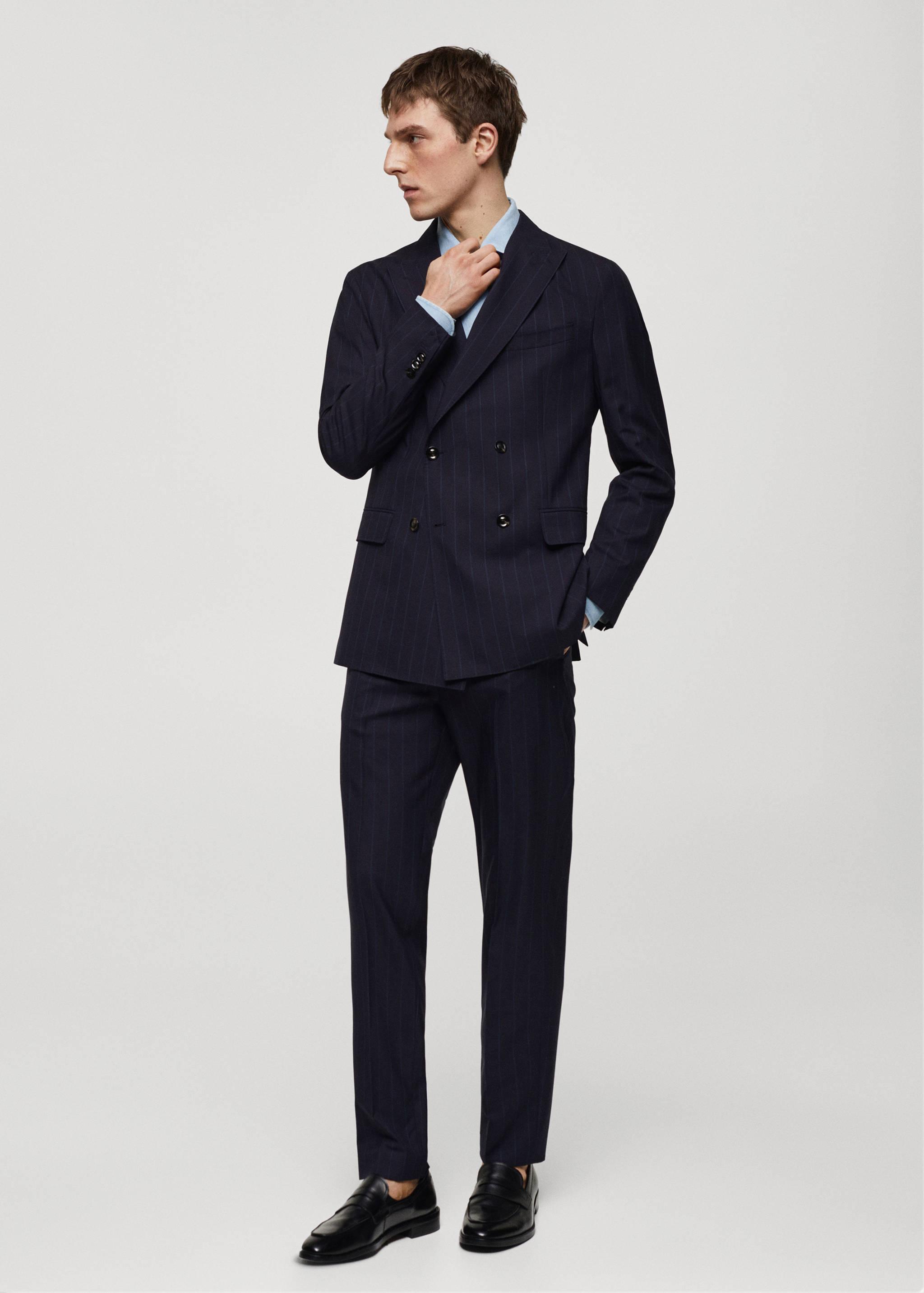 做旧皮革乐福鞋 - null