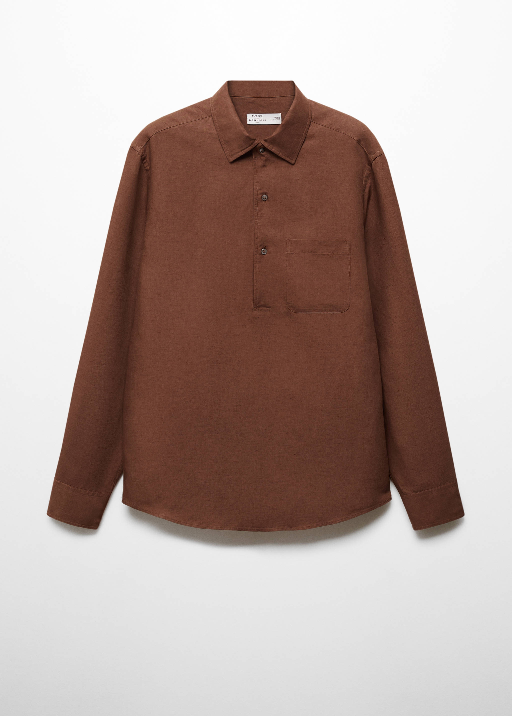 Slim-fit Tencel linen shirt - Article without model