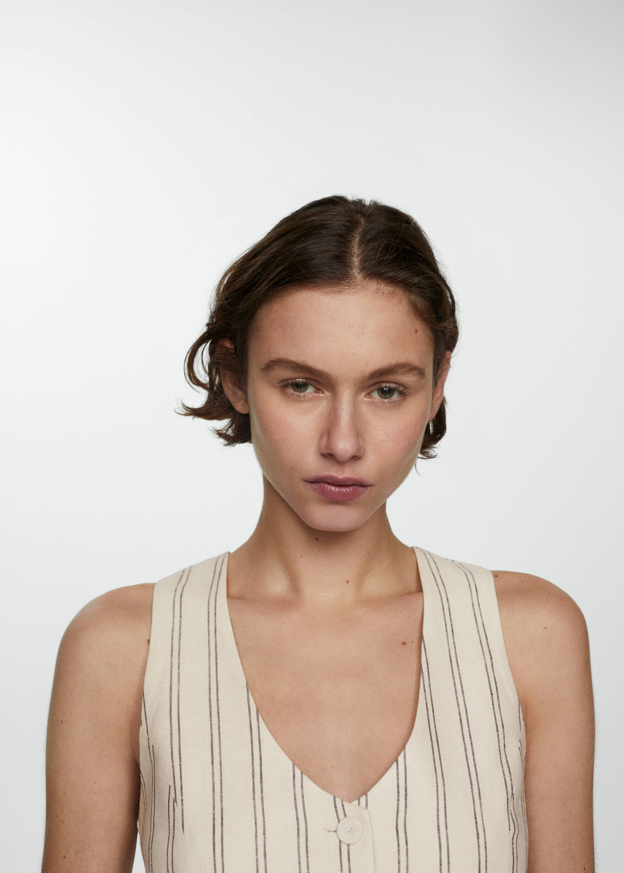 Chaleco lino rayas - Detalle del artículo 1