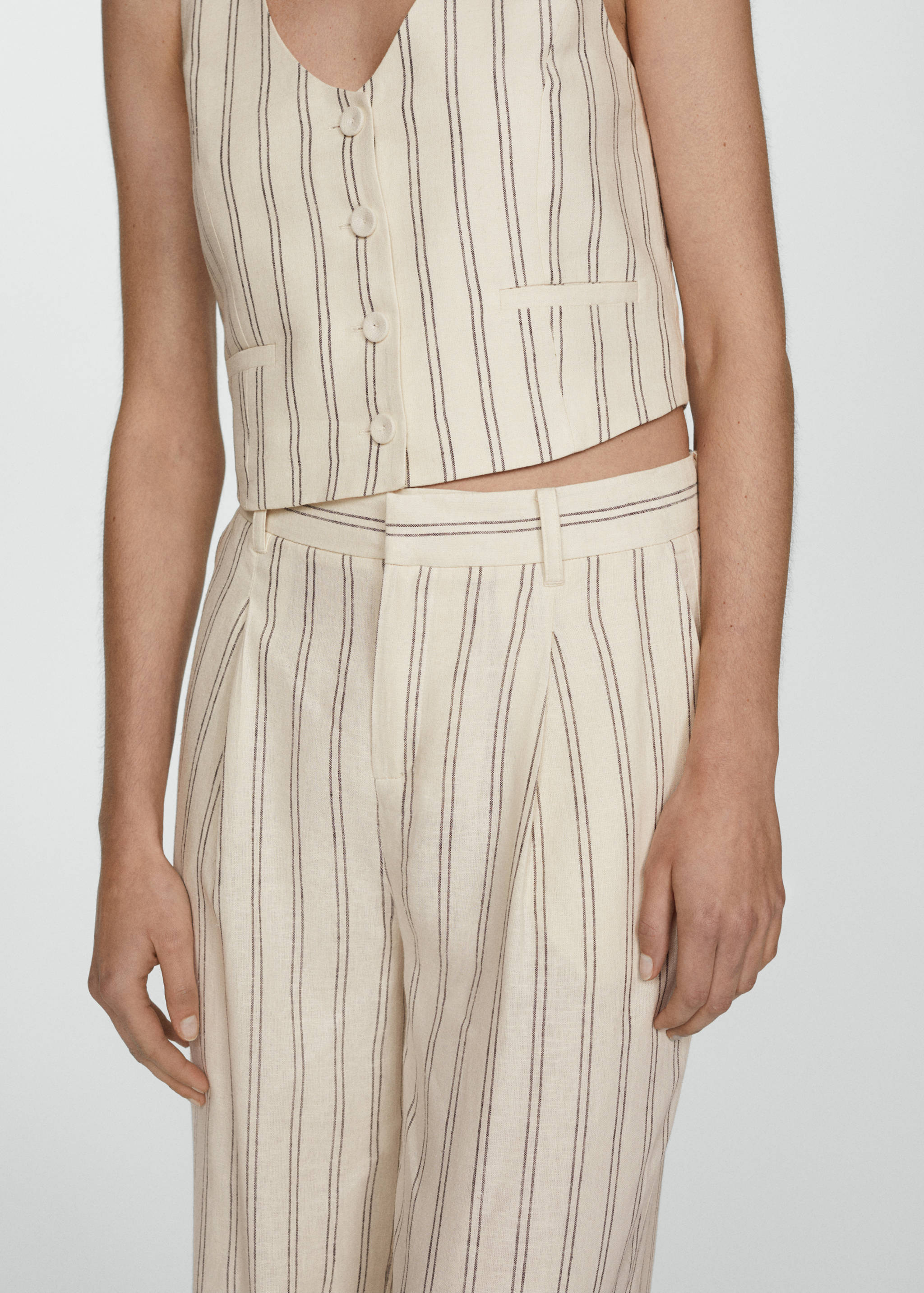 Chaleco lino rayas - Detalle del artículo 6