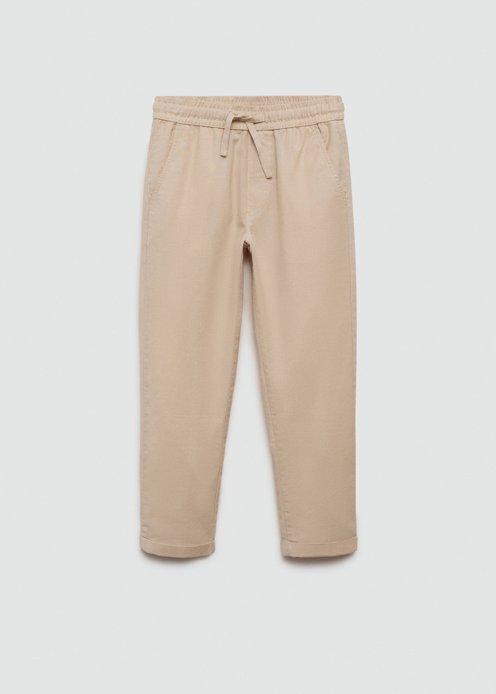 Pantalon lin taille élastique - Article sans modèle