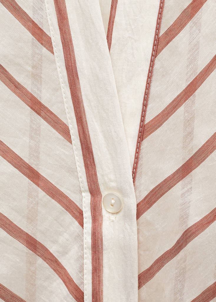 Semi-transparent striped shirt — Off White