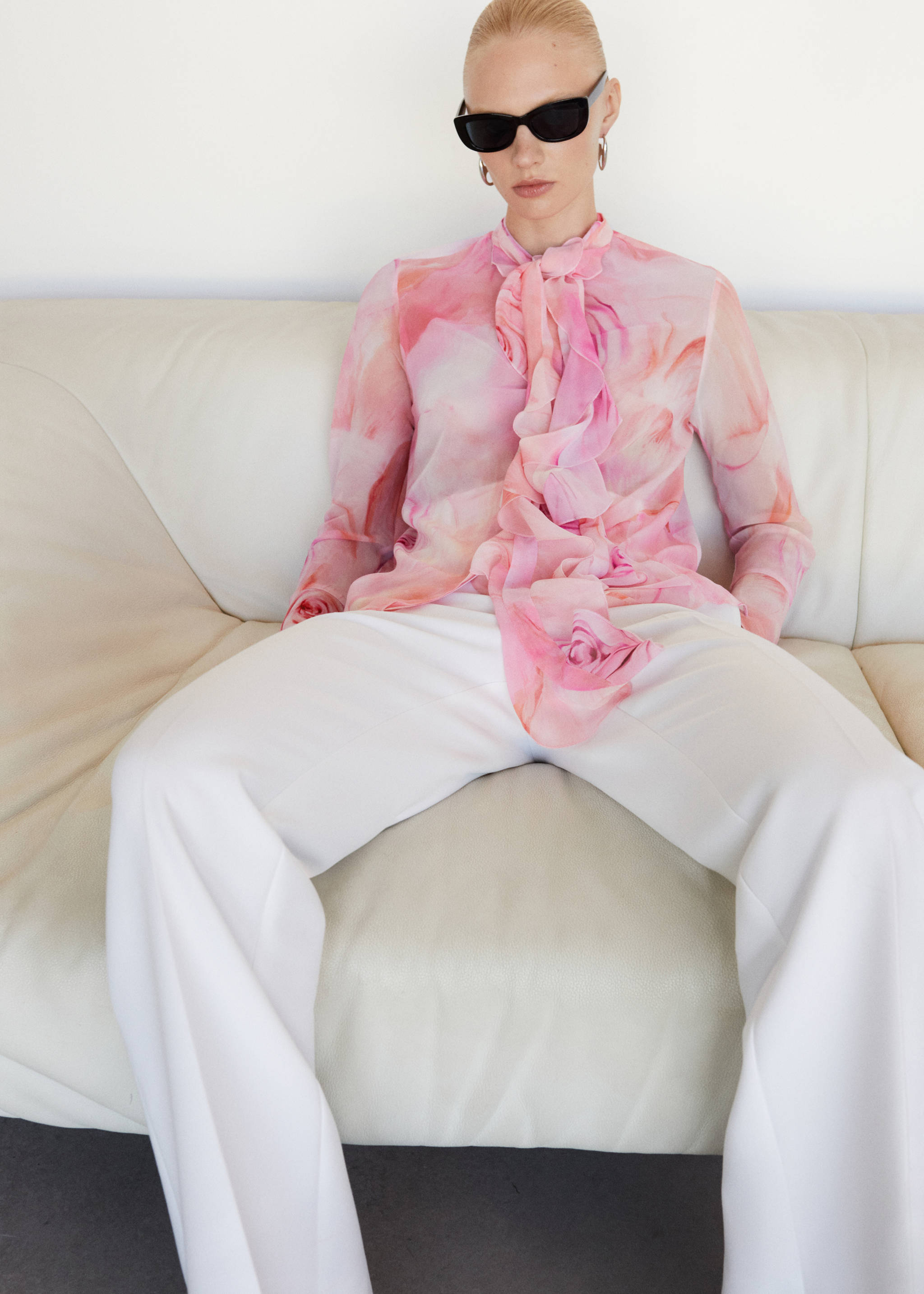 Blusa estampada volantes - Detalle del artículo 7