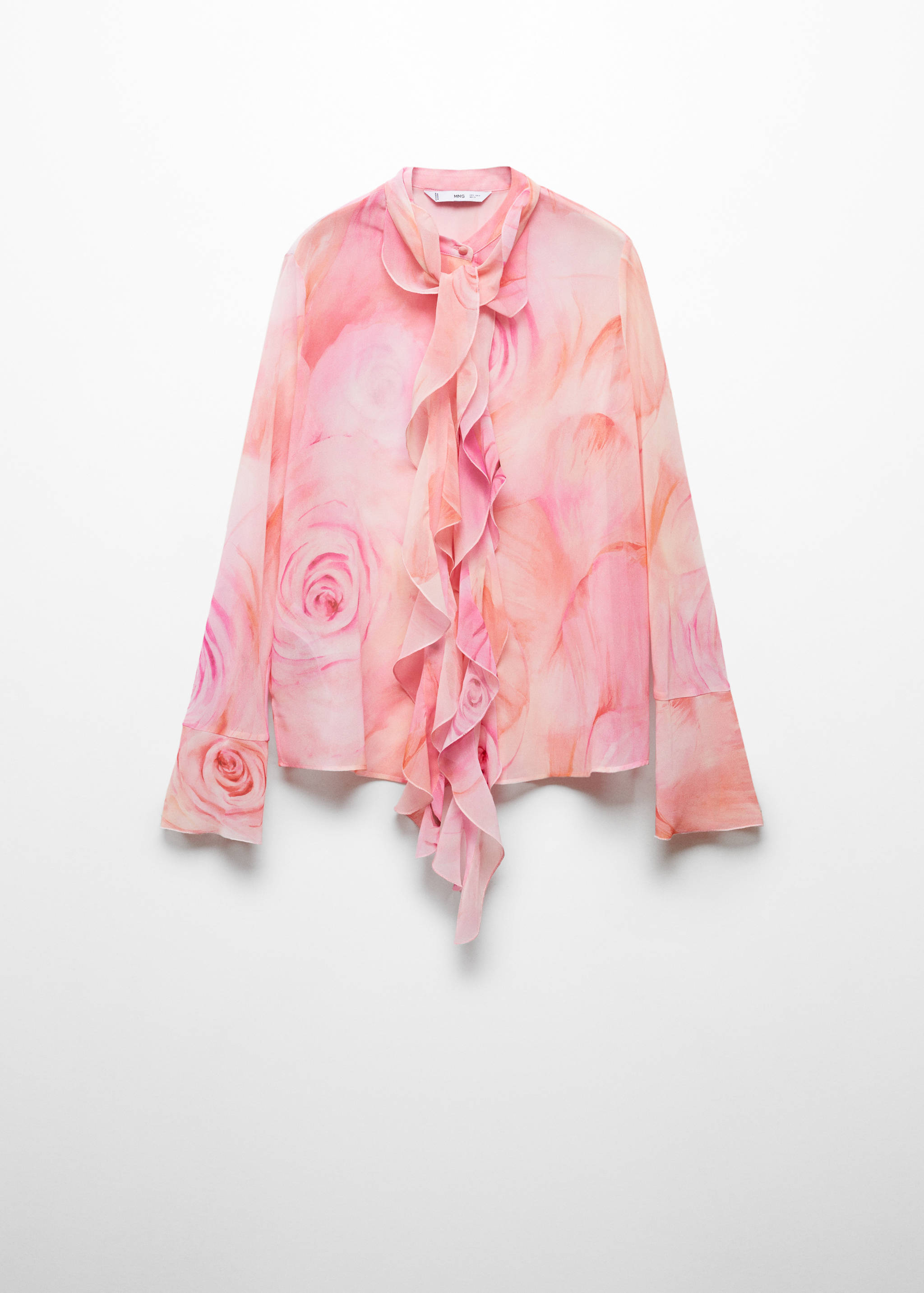 Blusa estampada volantes - Artículo sin modelo