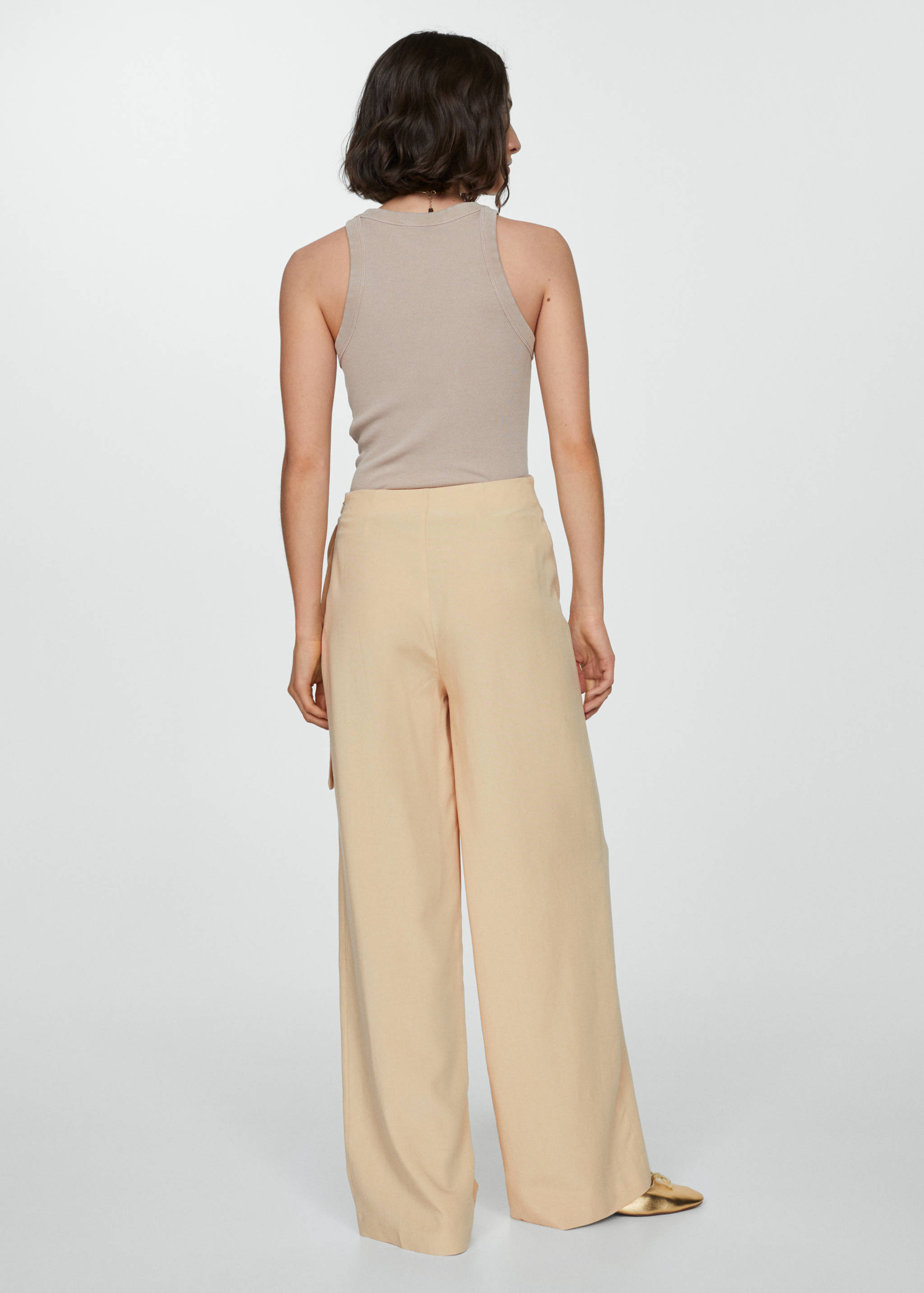 Lyocell pants with knot detail - Reverse of the article