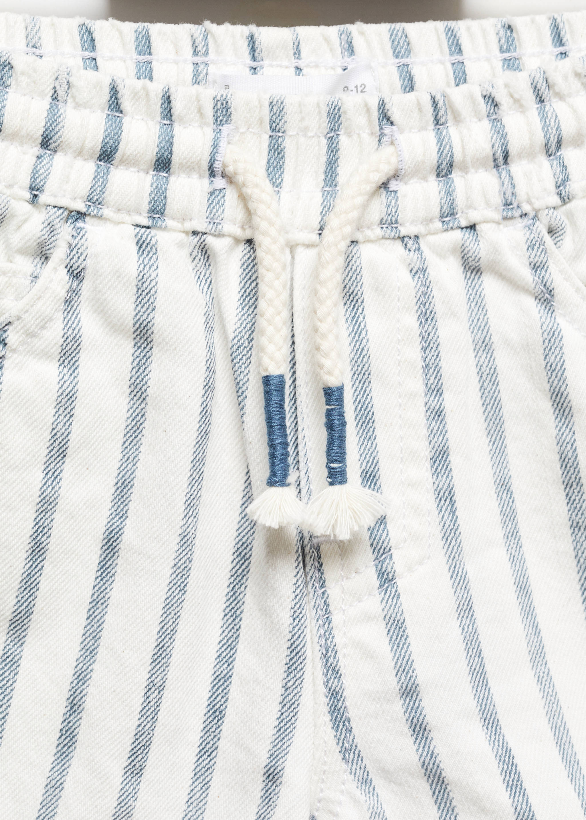 Striped cotton Bermuda shorts - Details of the article 8