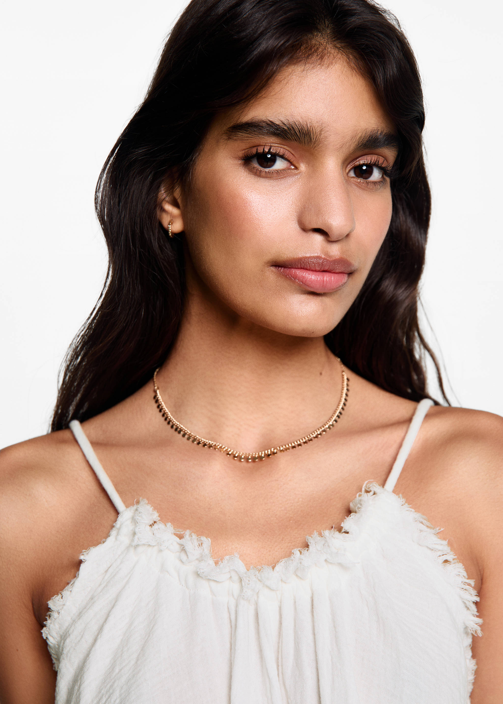 Vestido bainha desfiada - Pormenor do artigo 1