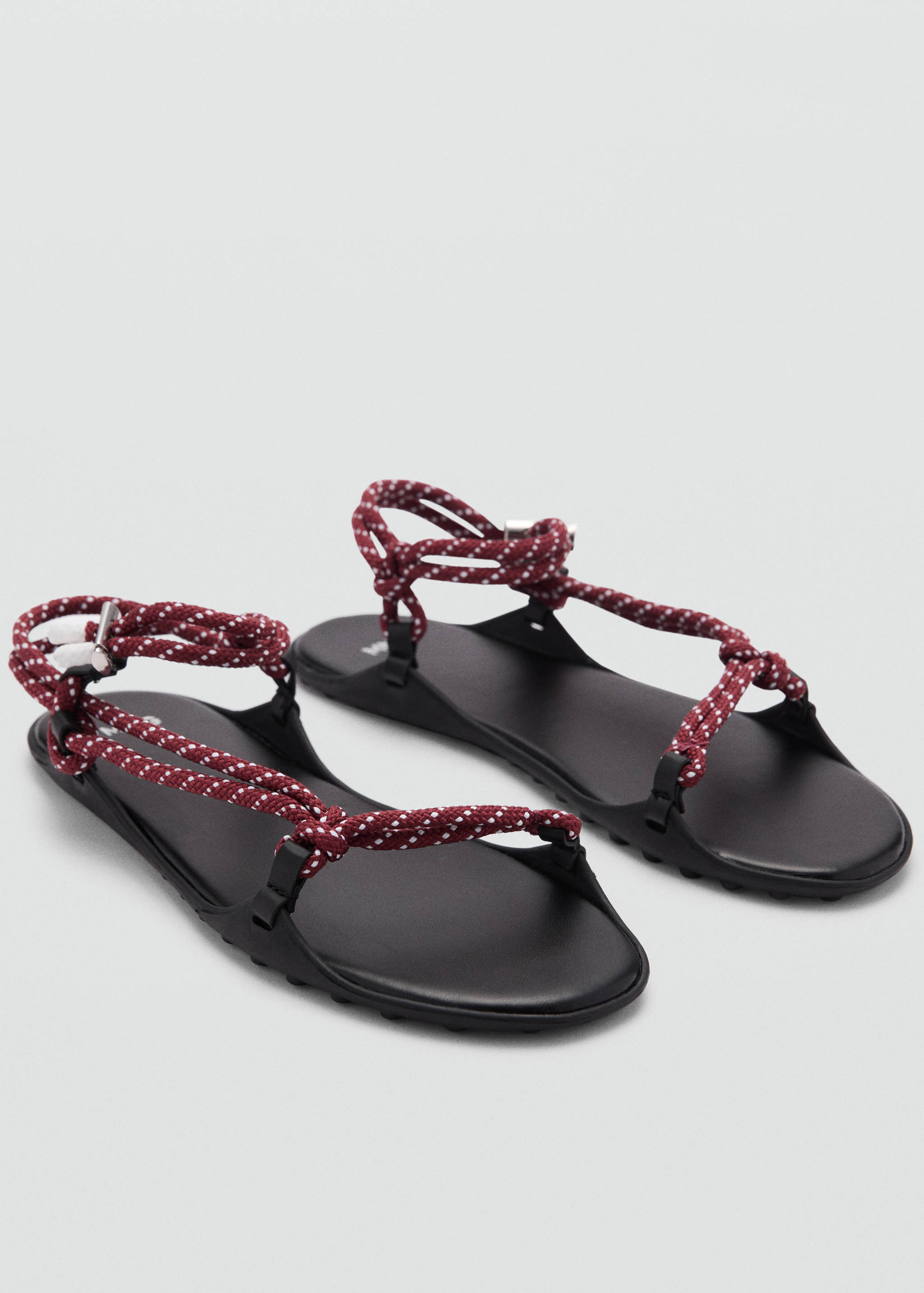 Combined lace-up sandals - Medium plane