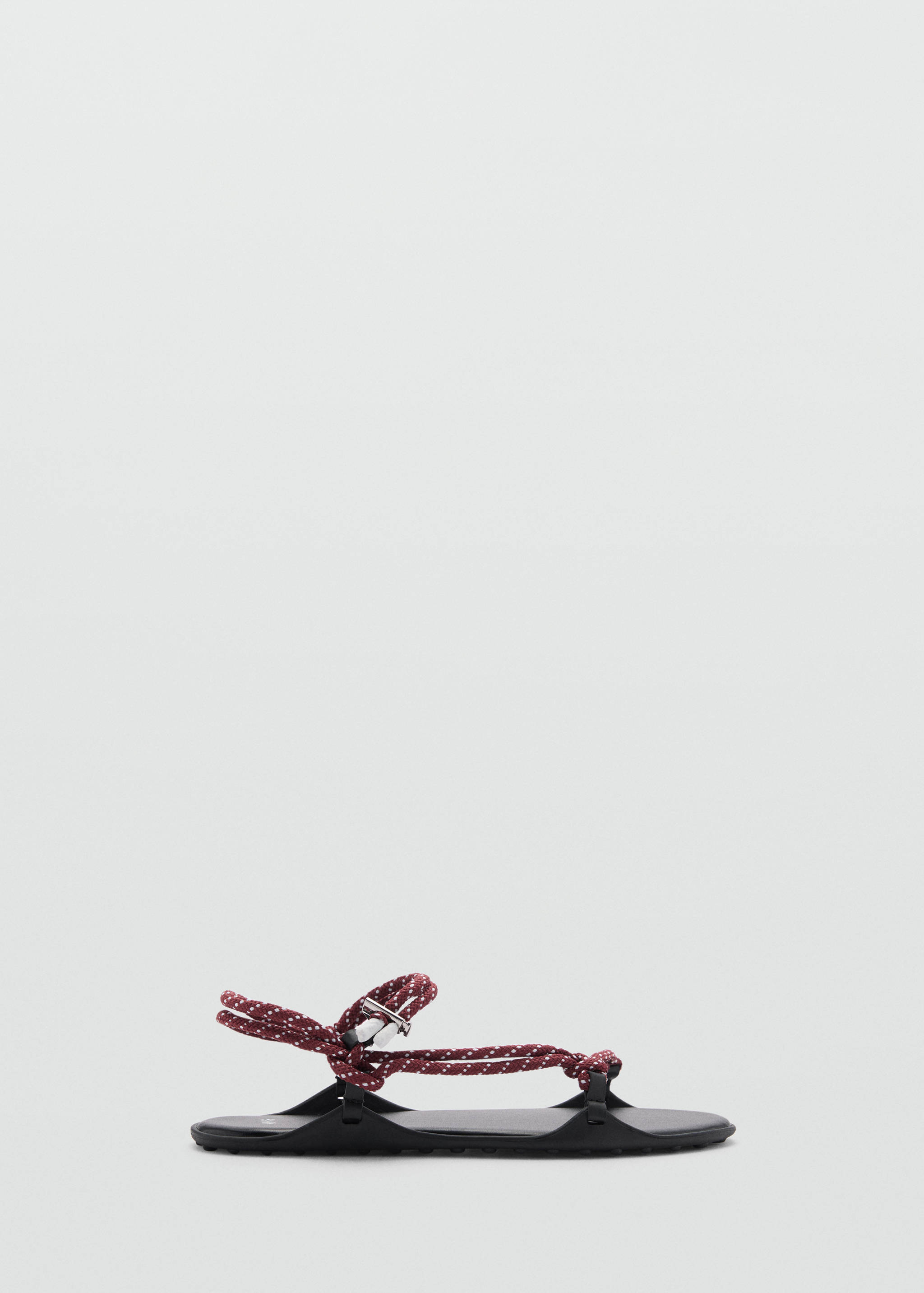 Combined lace-up sandals - Article without model