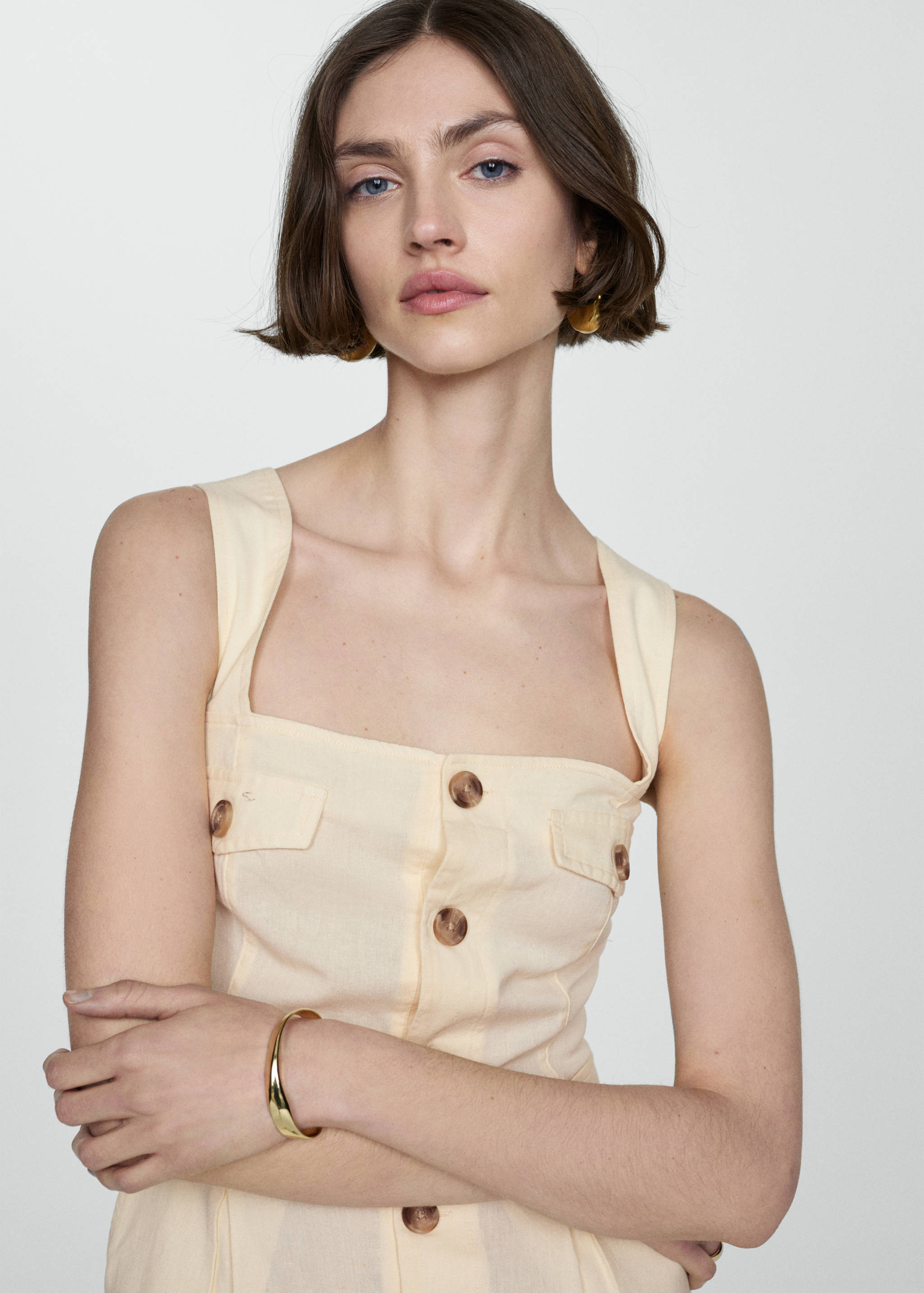 Ολόσωμη φόρμα κοντή κουμπιά - Λεπτομέρεια του προϊόντος 1