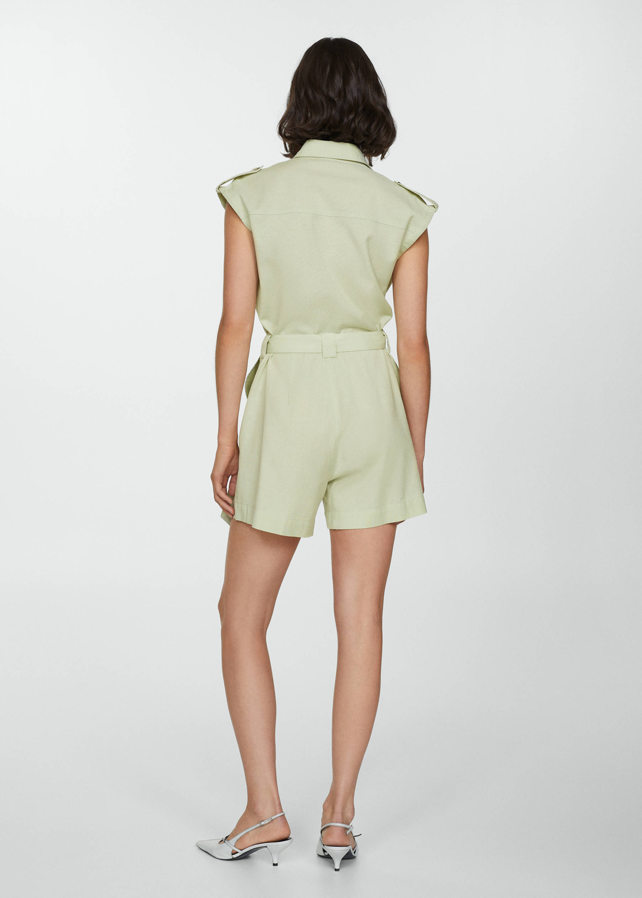 Bow short jumpsuit - Reverse of the article