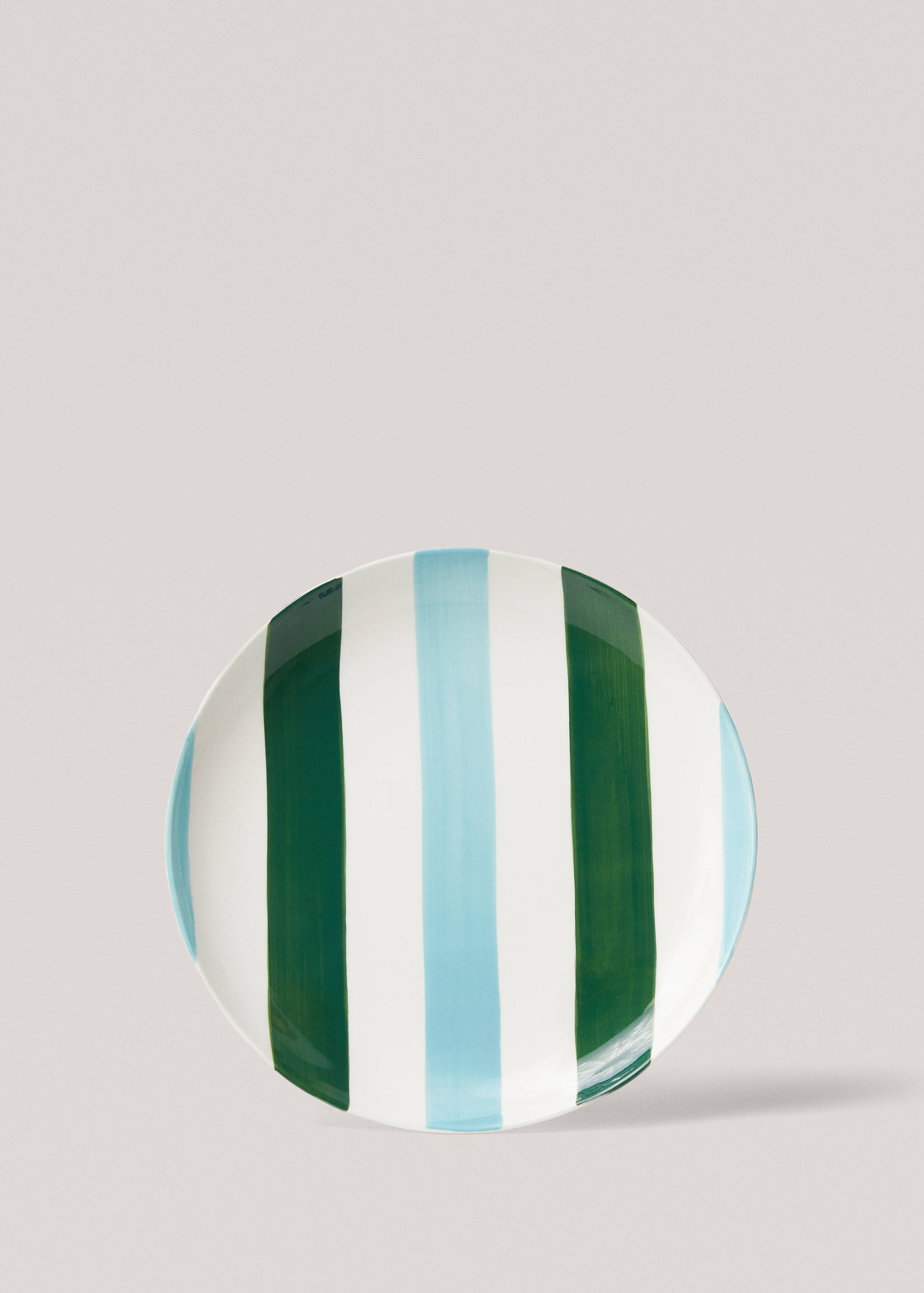 Two-tone stoneware flat plate - Article without model