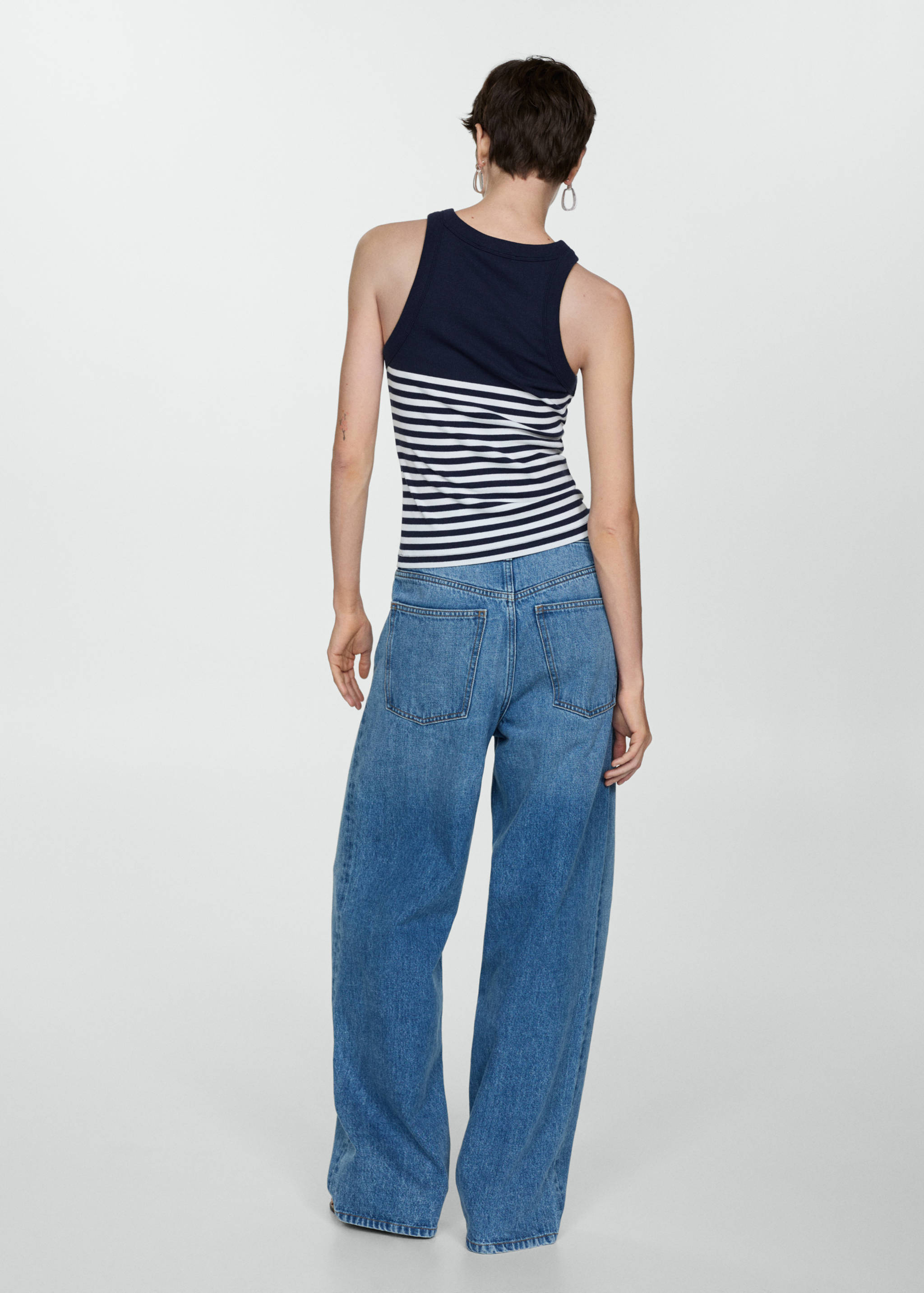 Stripe-print top - Reverse of the article