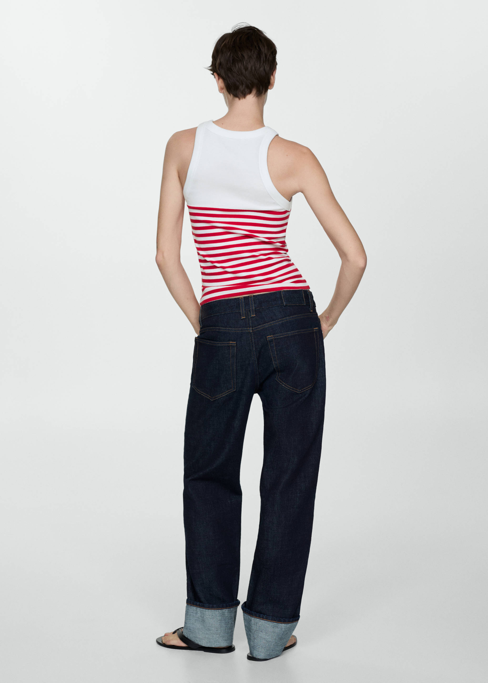 Stripe-print top - Reverse of the article