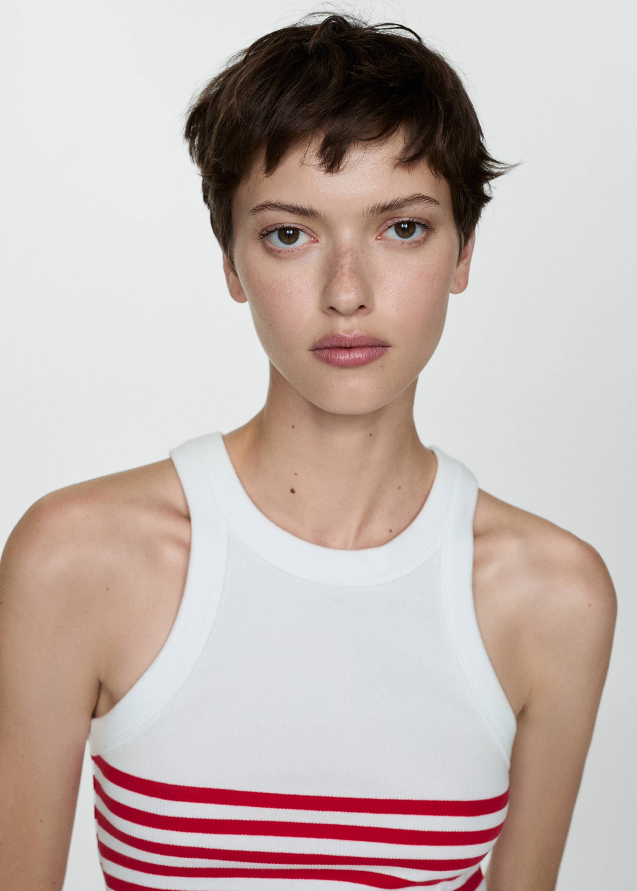Stripe-print top - Details of the article 1