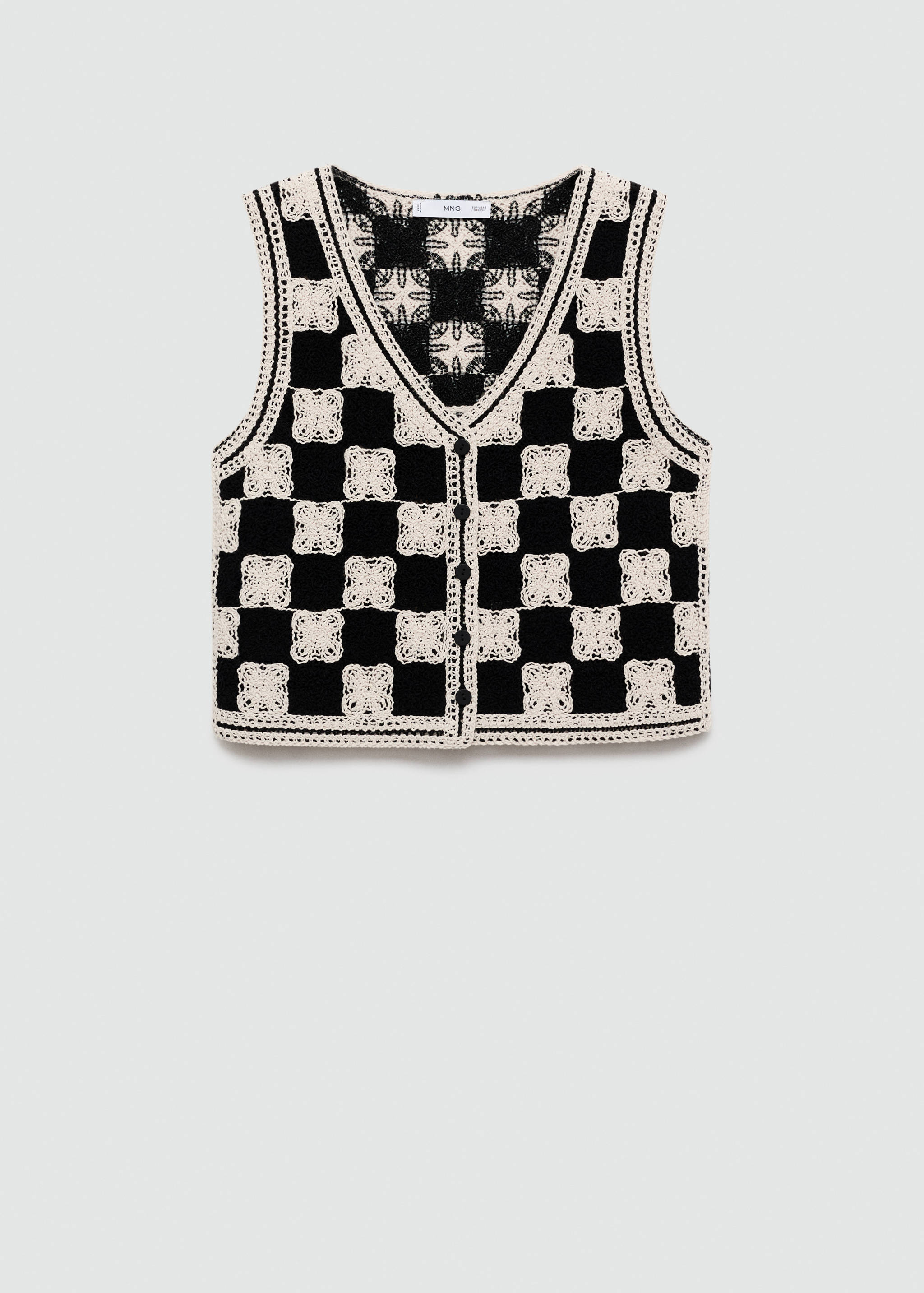 سترة كروشيه متناسقة - منتج دون نموذج