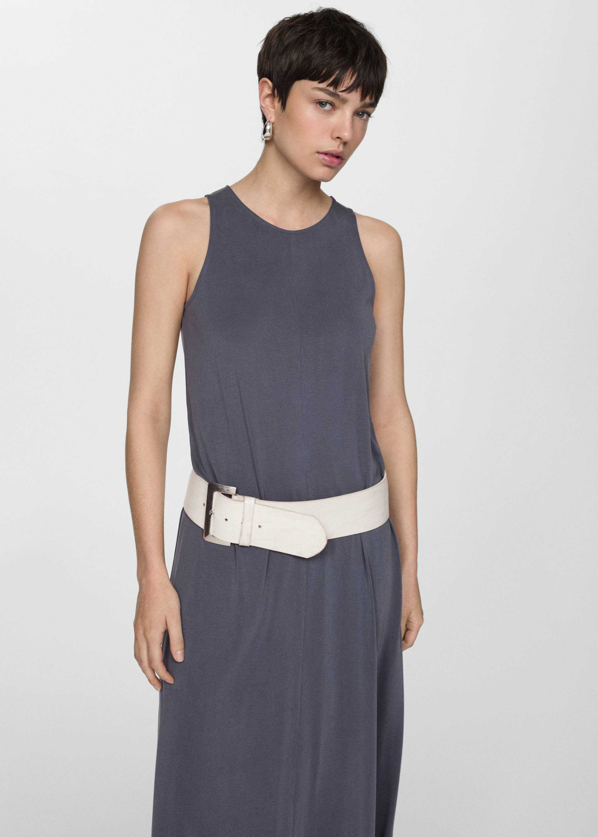 Long dress with straps - Medium plane